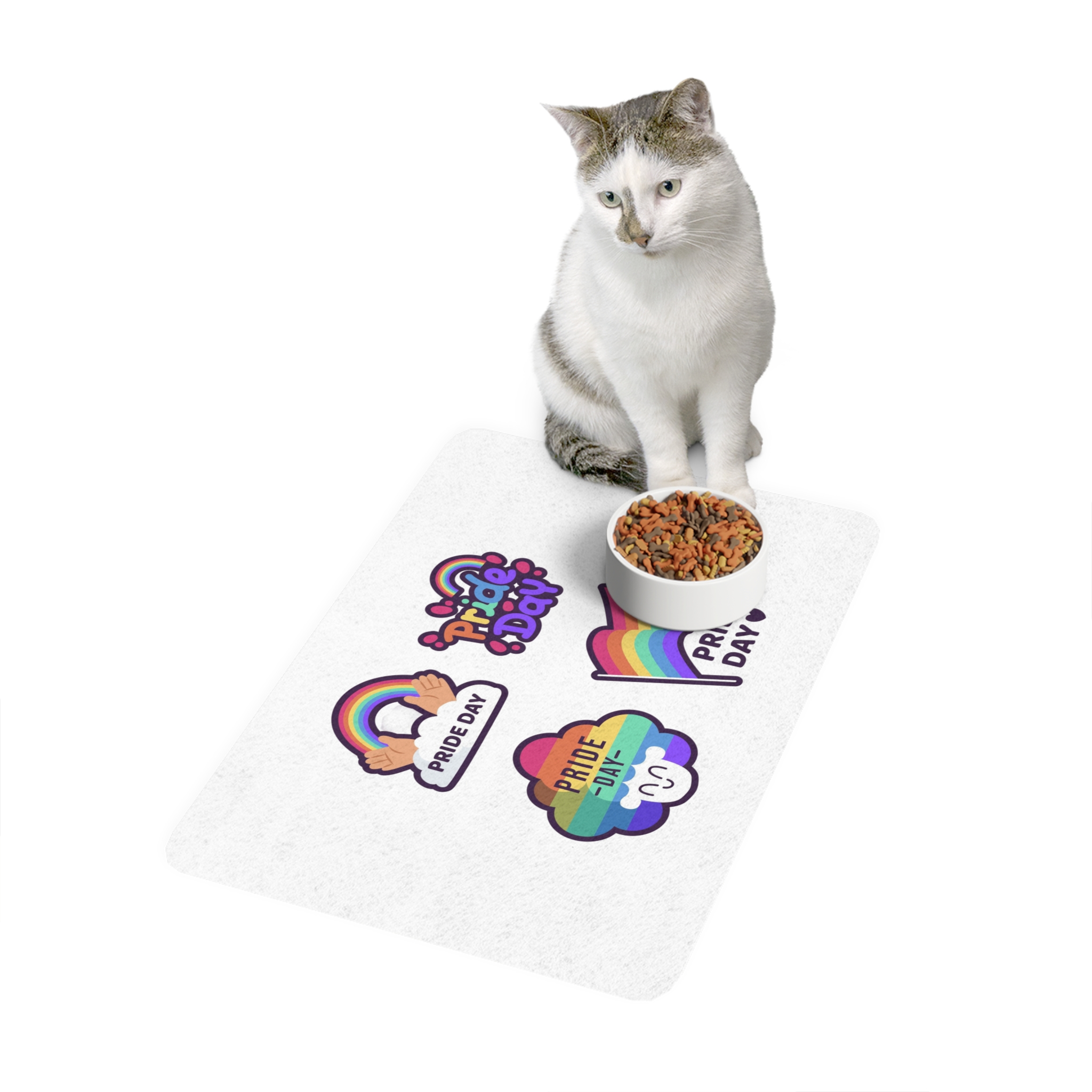 Labels With Pride Day Event Pet Food Mat 12x18 - Image 3