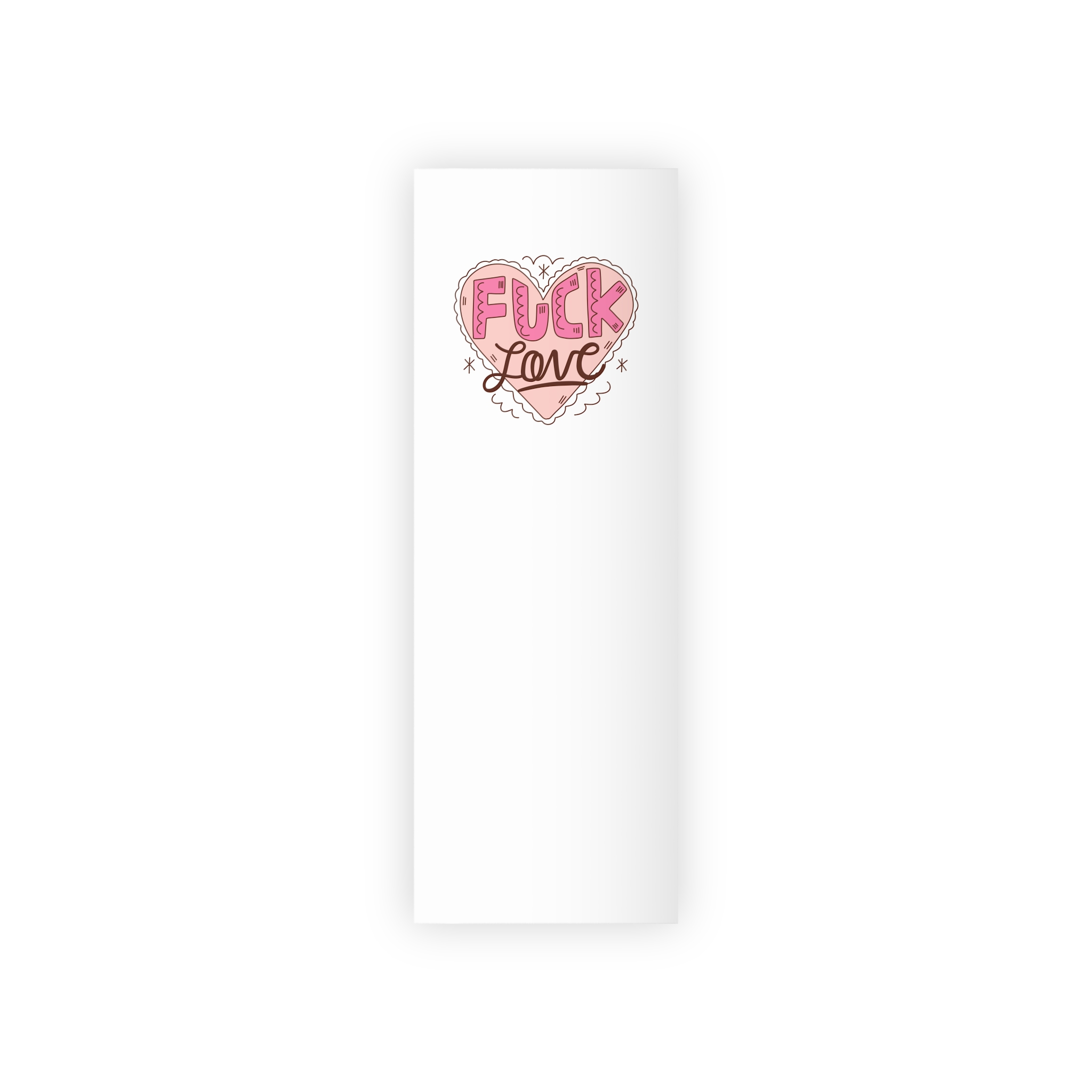 Hand Drawn No Love Illustration Gift Wrapping Paper Rolls 1pc - Image 5