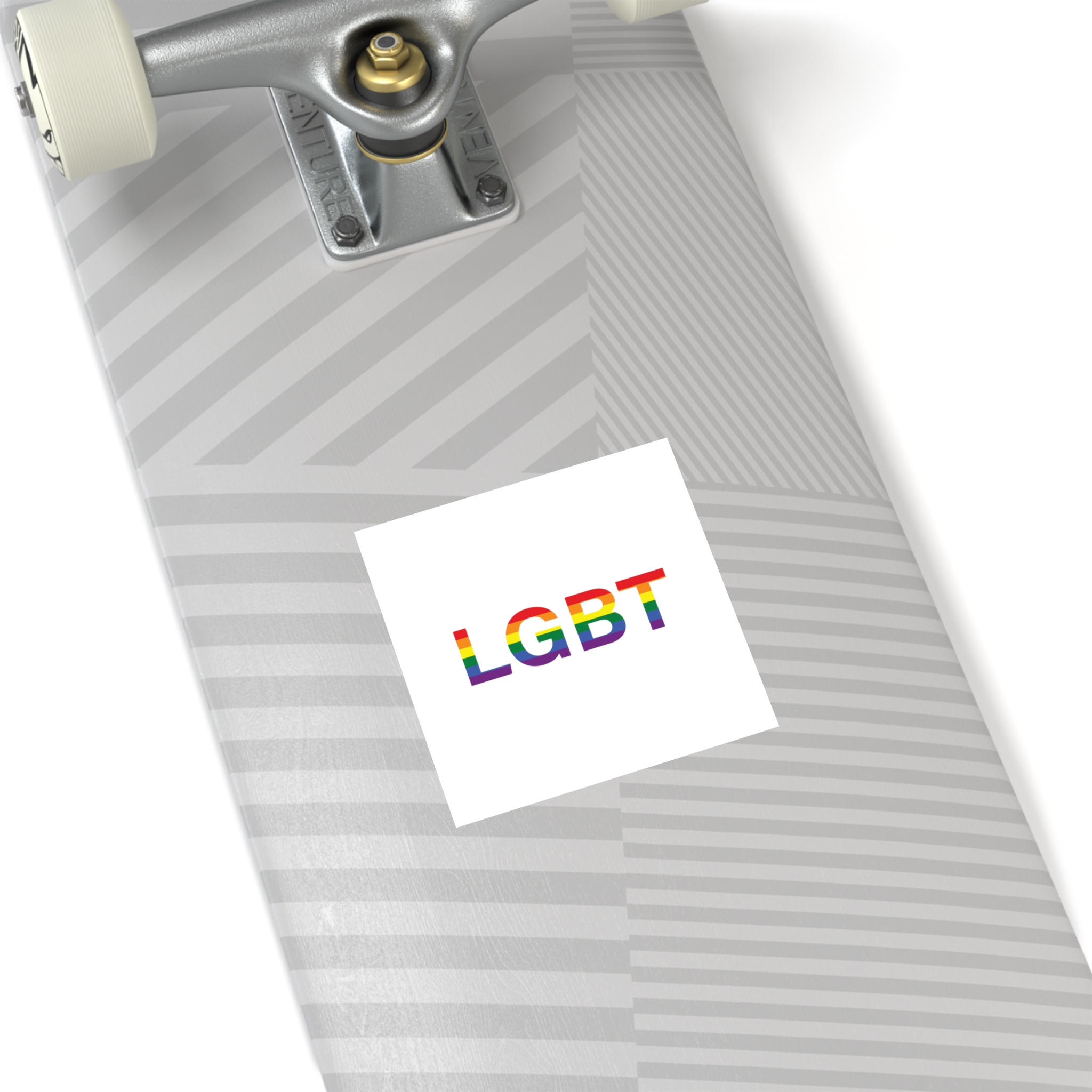 Lgbt Word Text Letter Rainbow Color Flag Isolated White Background Vector Illustration(1) Laminate Stickers Square - Image 72