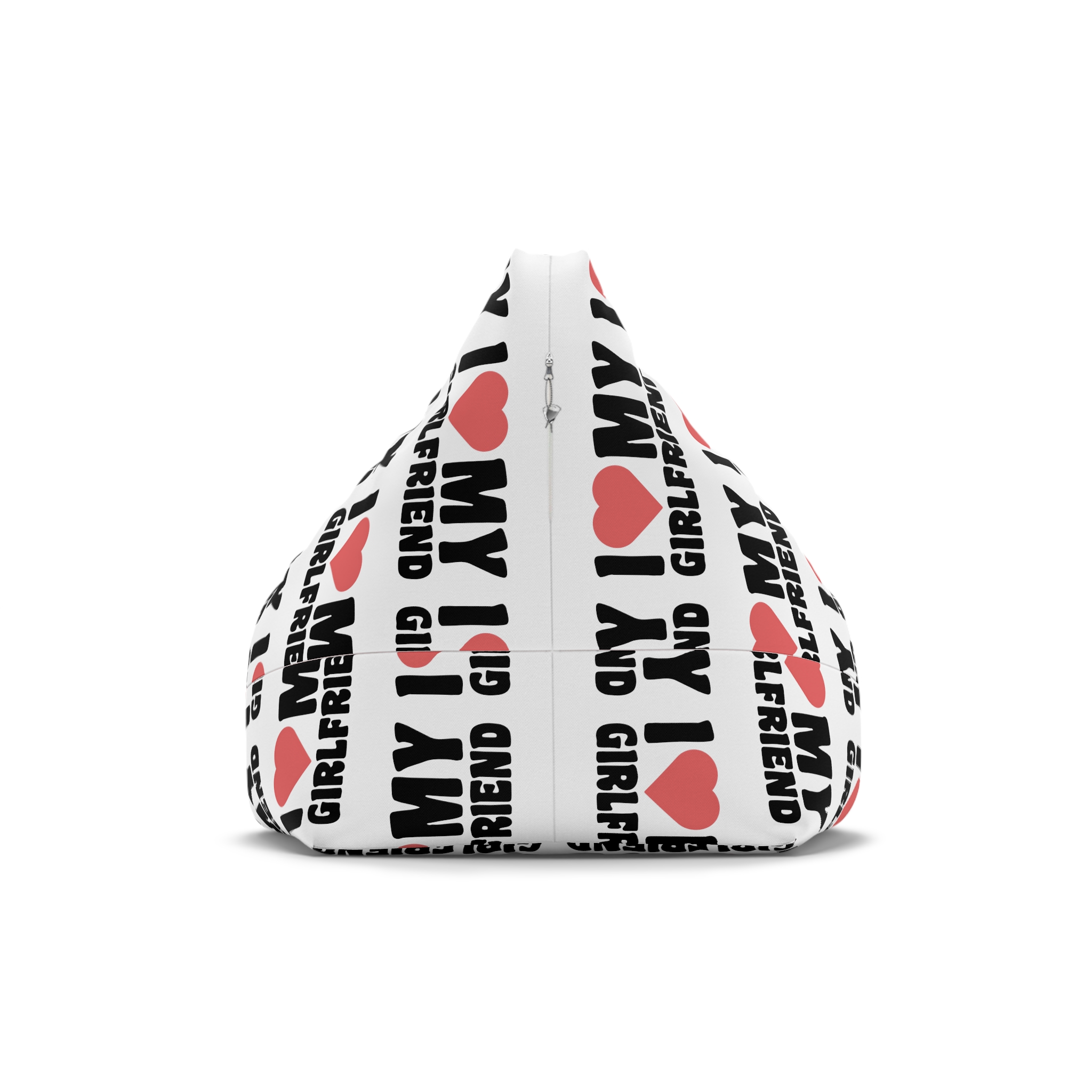 I Love My Girlfriend Iheart My Girlfriend (1) Bean Bag Chair Cover - Image 2
