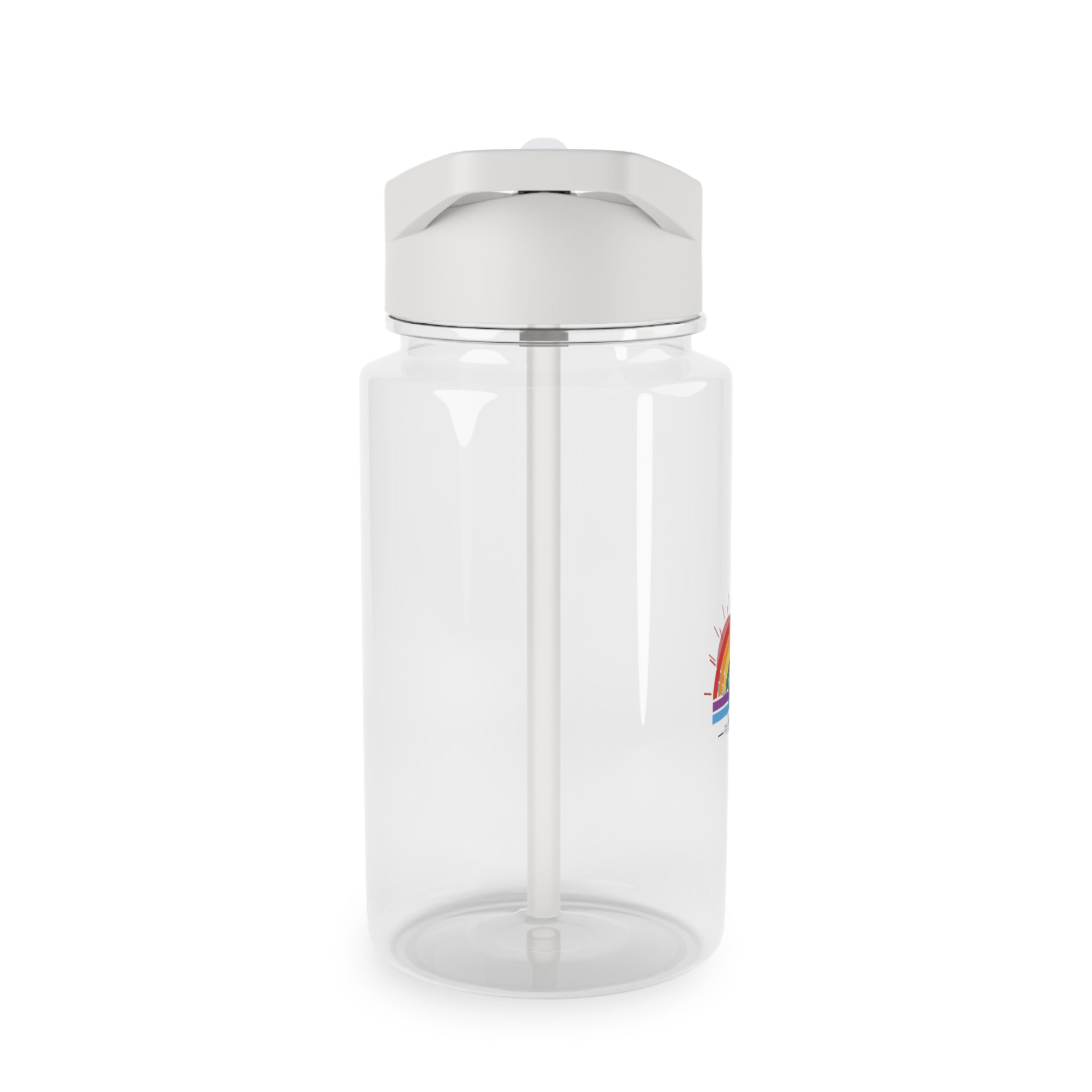 Pride Day Rainbow Flag Icon Vector Illustration Celebrating Lgbtq Community Diversity With Colorful Stripes Radiant Design Tritan Water Bottle - Image 4