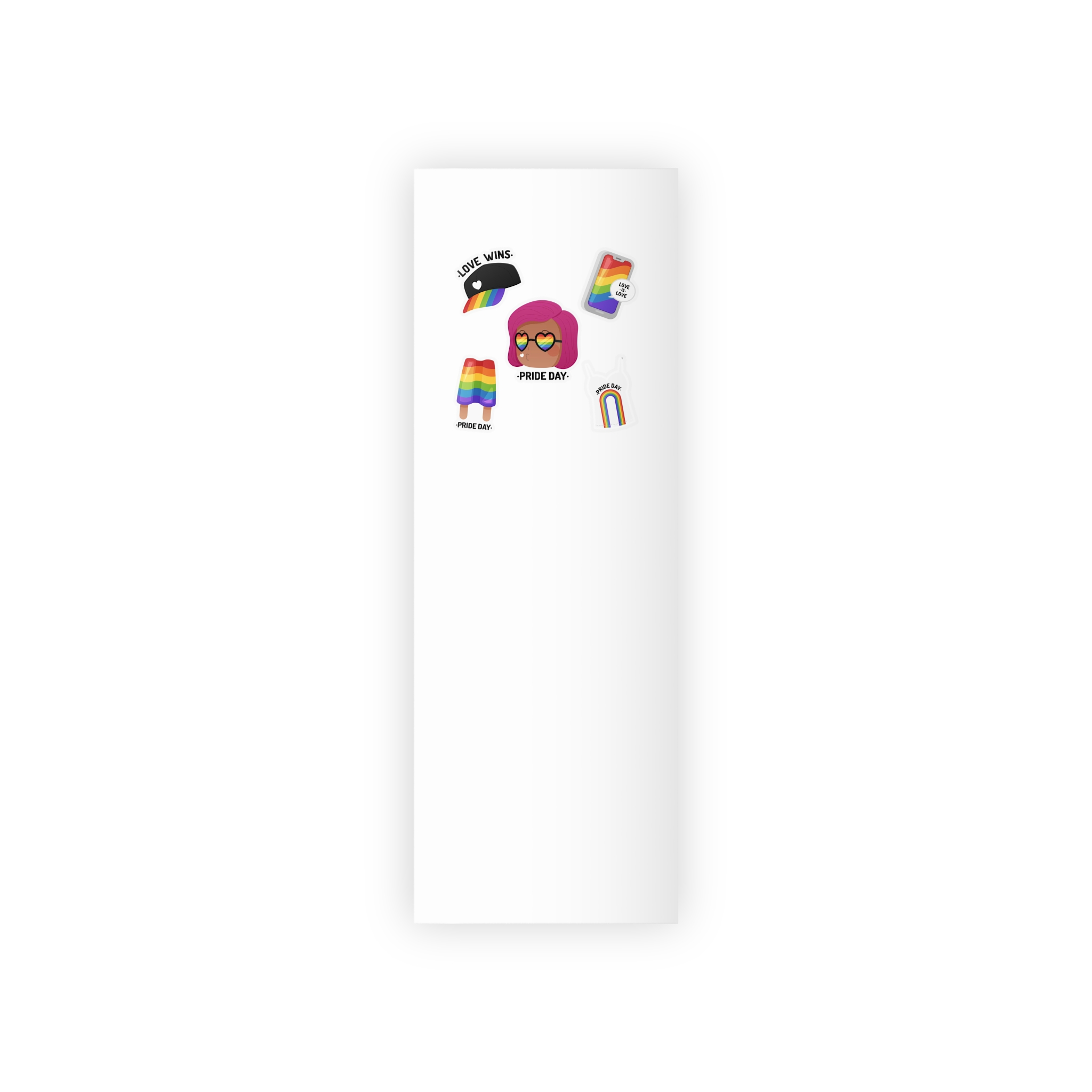 Flat Pride Day Badge Collection Gift Wrapping Paper Rolls 1pc - Image 5
