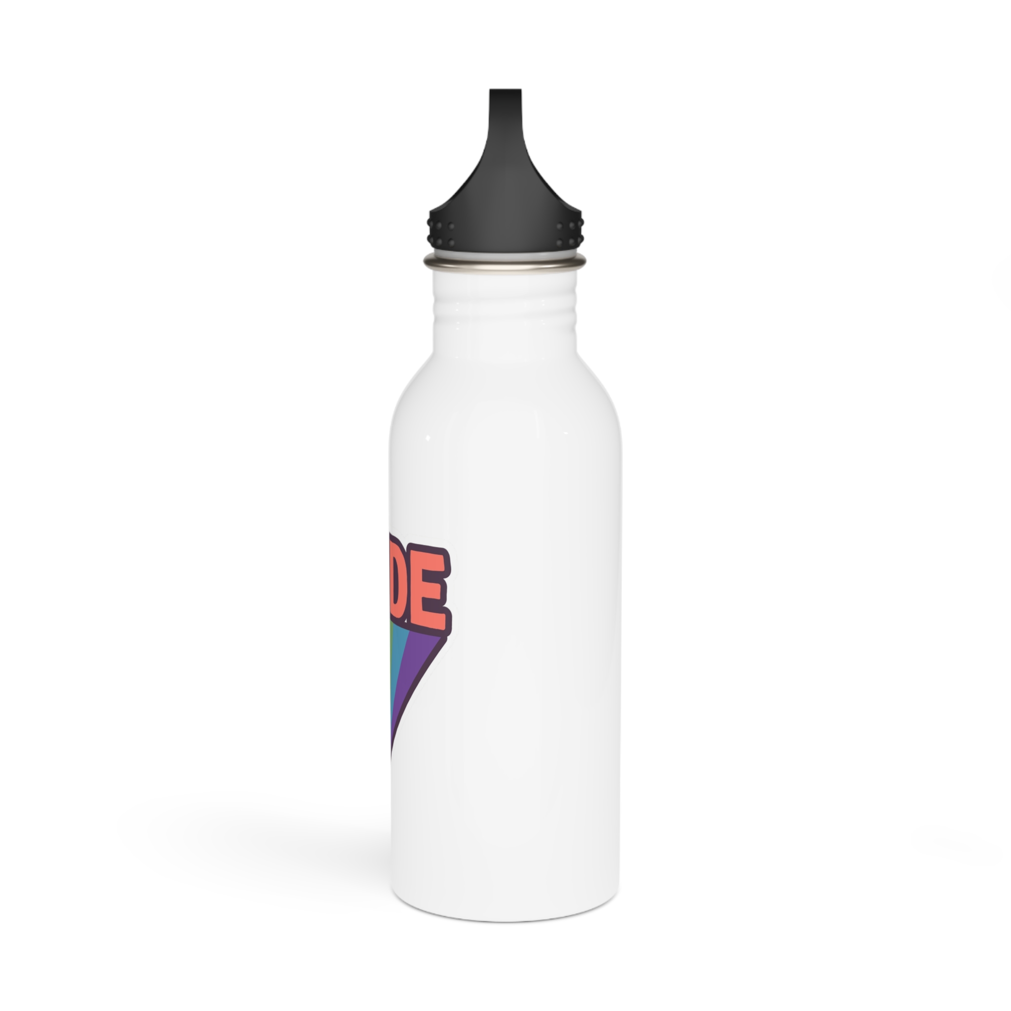 Pride With Rainbow(1) Stainless Steel Water Bottle - Image 4