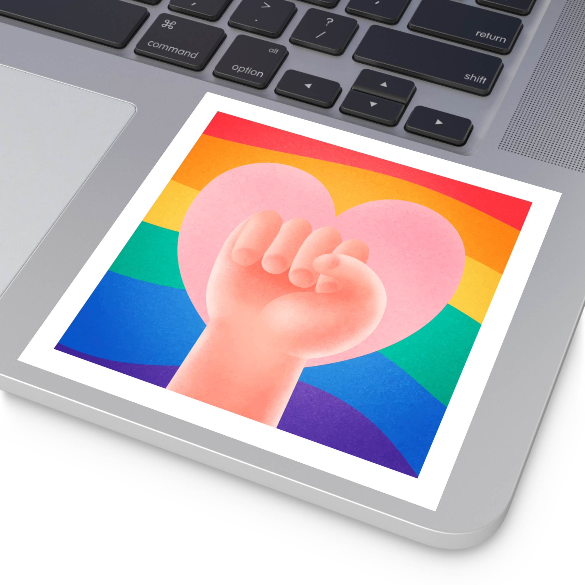 Pride Day Concept 2 Laminate Stickers Square - Image 43