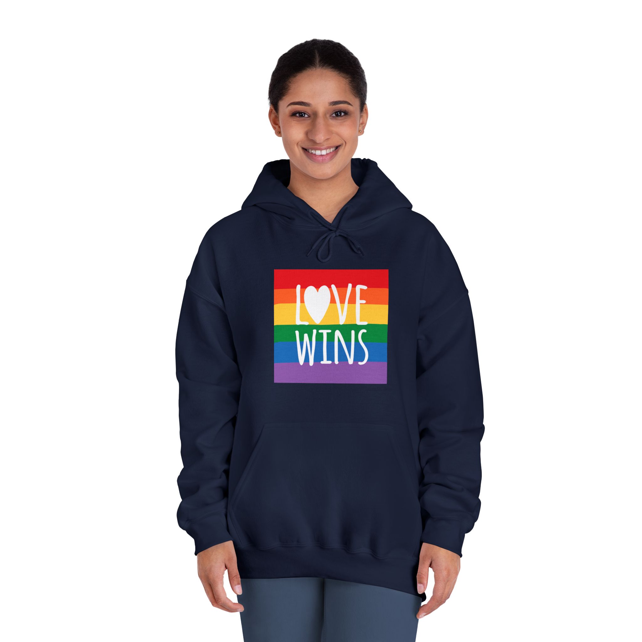Lovewins Heart Hd 2 Unisex Dryblend Hooded Sweatshirt - Image 32