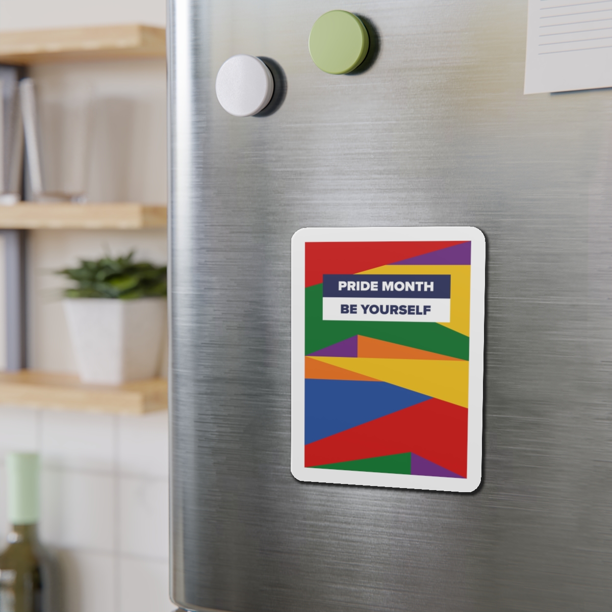 Lgbt Pride Month June Lesbian Gay Bisexual Transgender Lgbtq Flag Rainbow Vector(2) Die Cut Magnets - Image 12