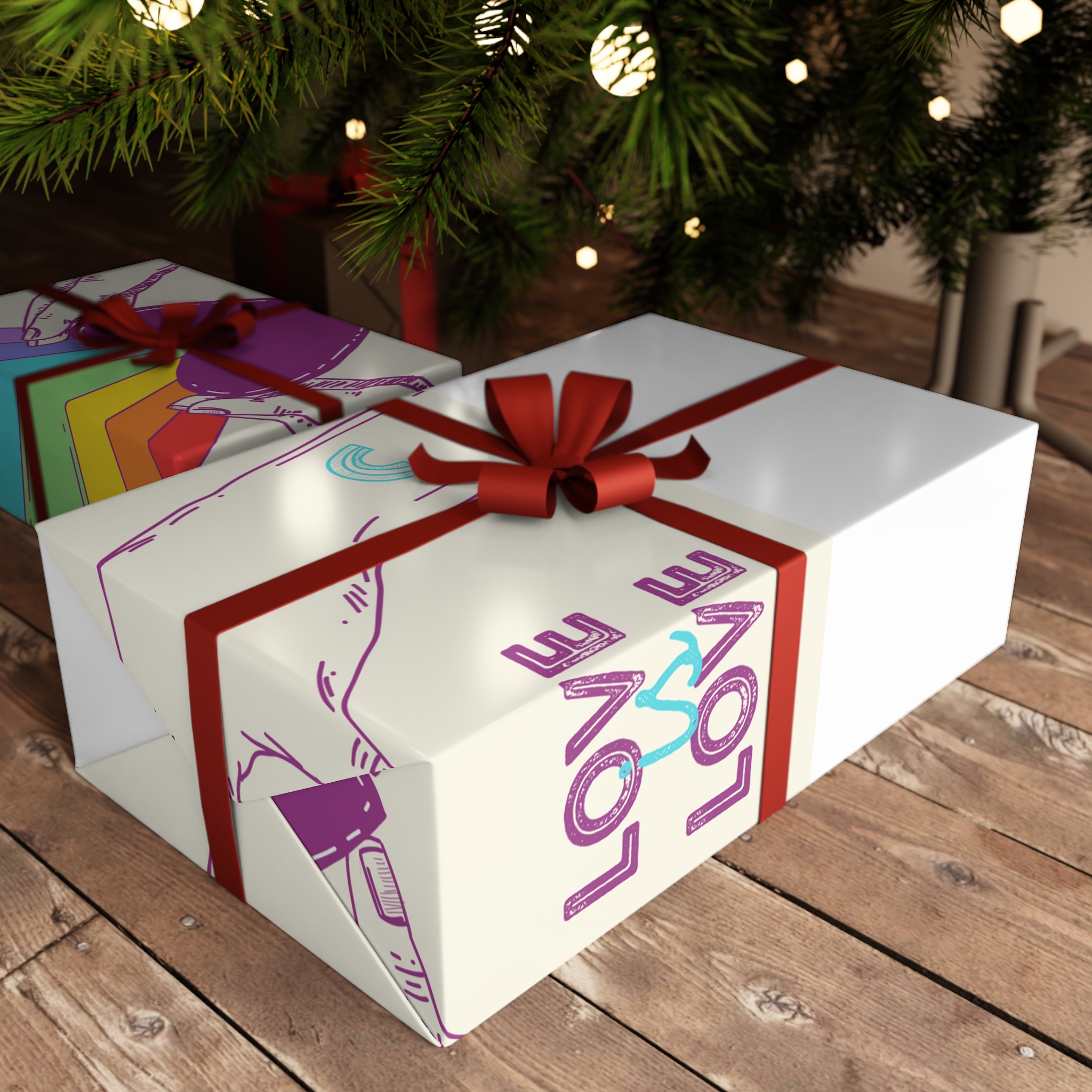 Lesbian Pride Design 882D67 Gift Wrapping Paper Sheets 1pc - Image 3