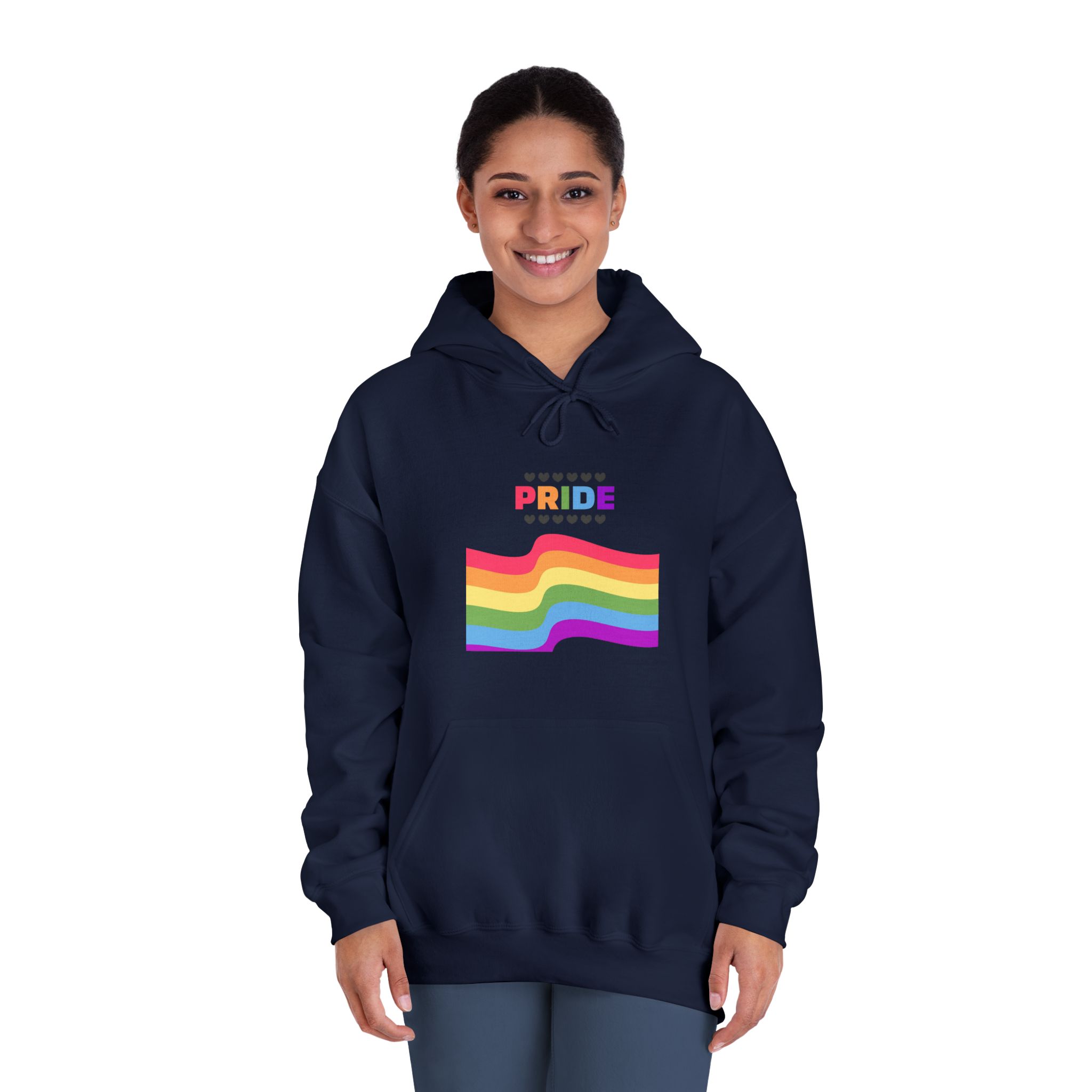 Pride Background With Flag Lgbtq Pride Unisex Dryblend Hooded Sweatshirt - Image 32
