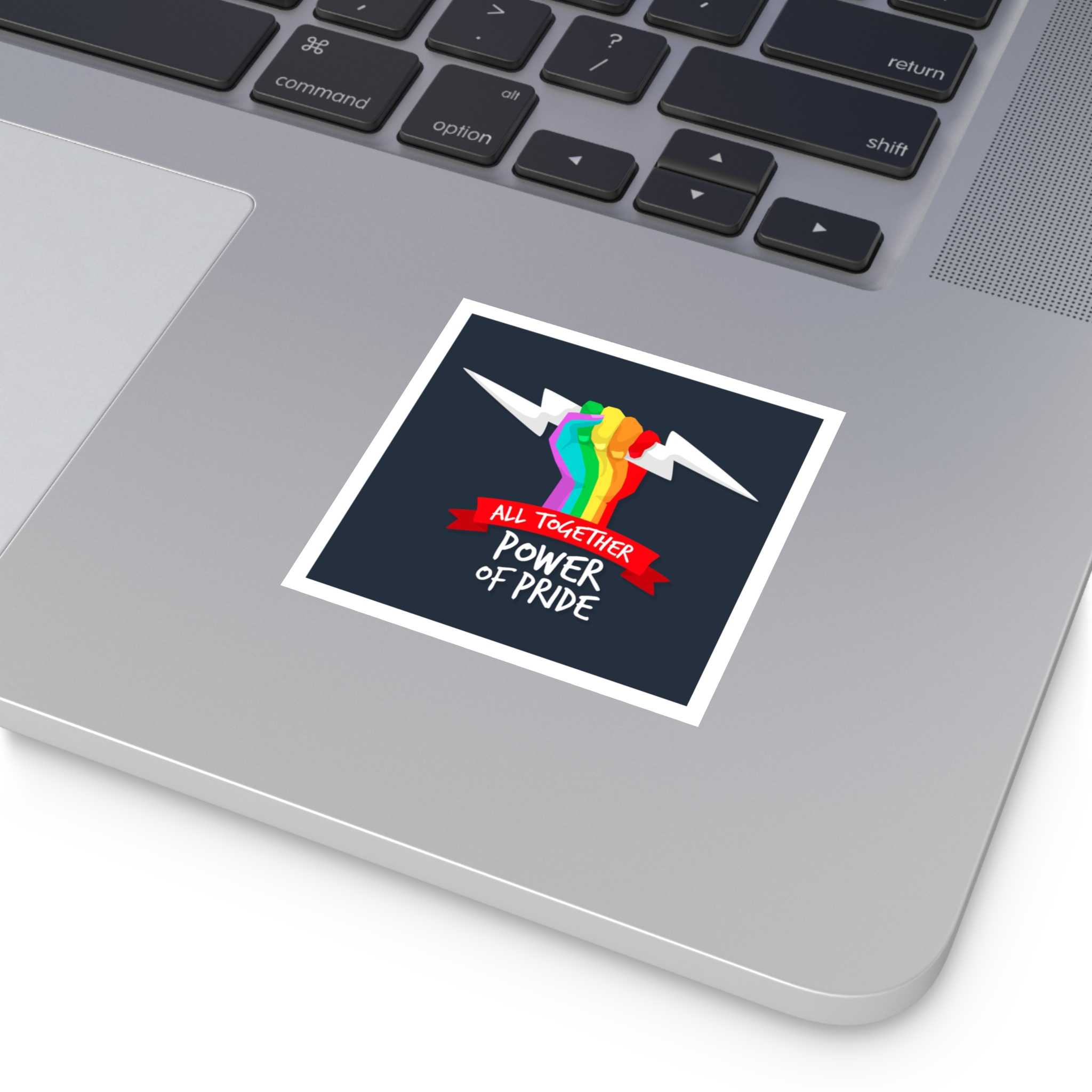 Pride Day Event Theme Laminate Stickers Square - Image 3