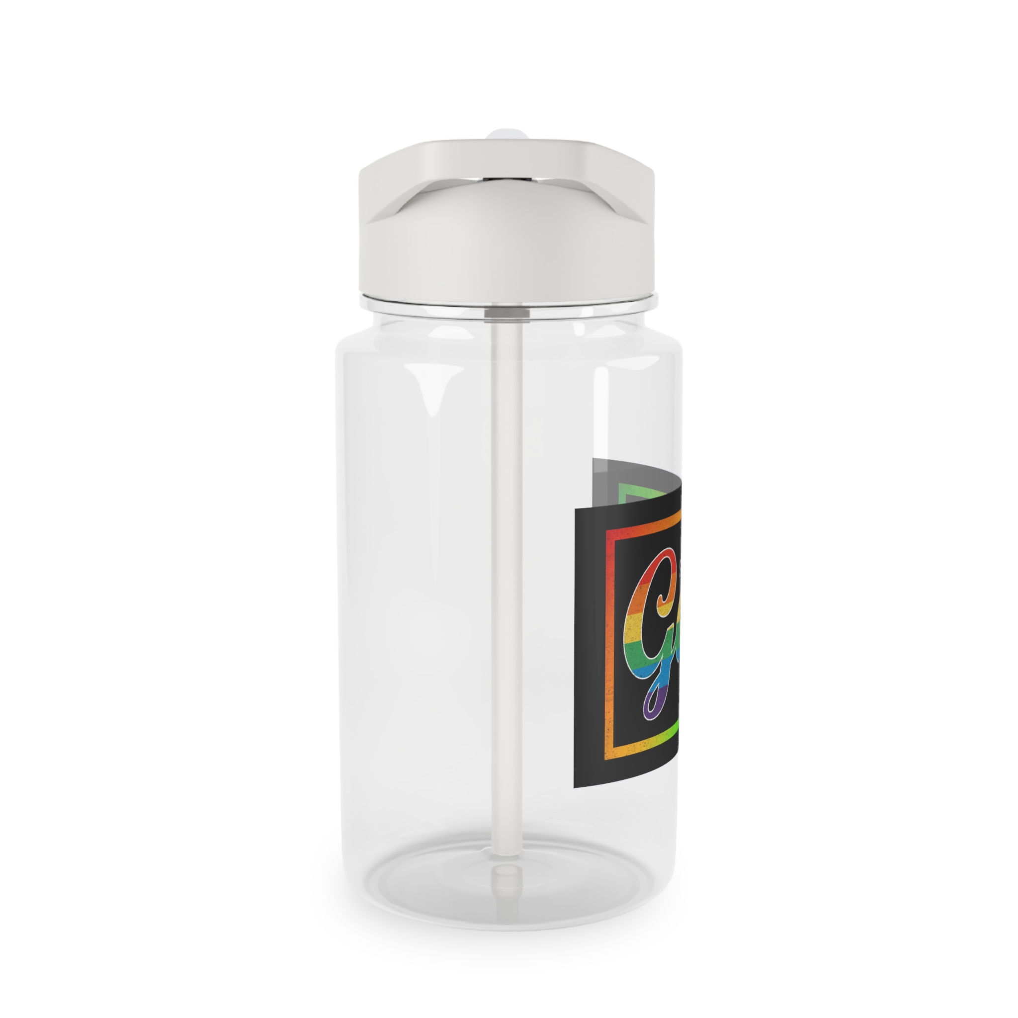 Pride Gay Rainbow Typography Vector Premium T Shirt(3) Tritan Water Bottle - Image 4