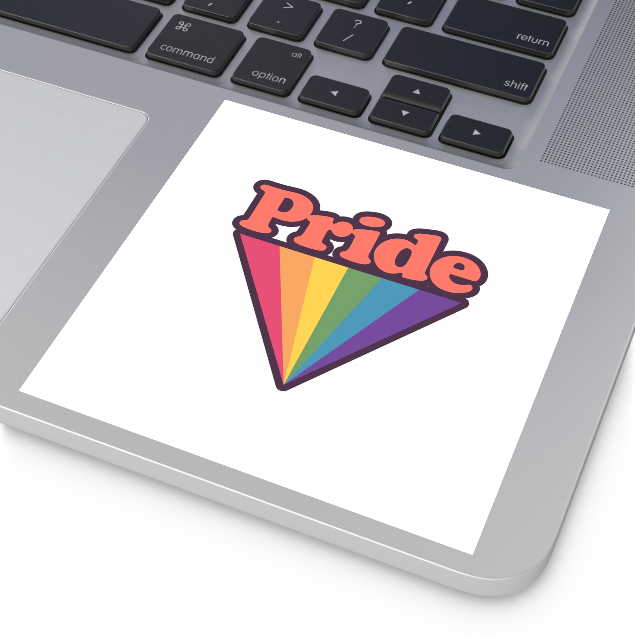 Pride With Rainbow (1) Laminate Stickers Square - Image 35