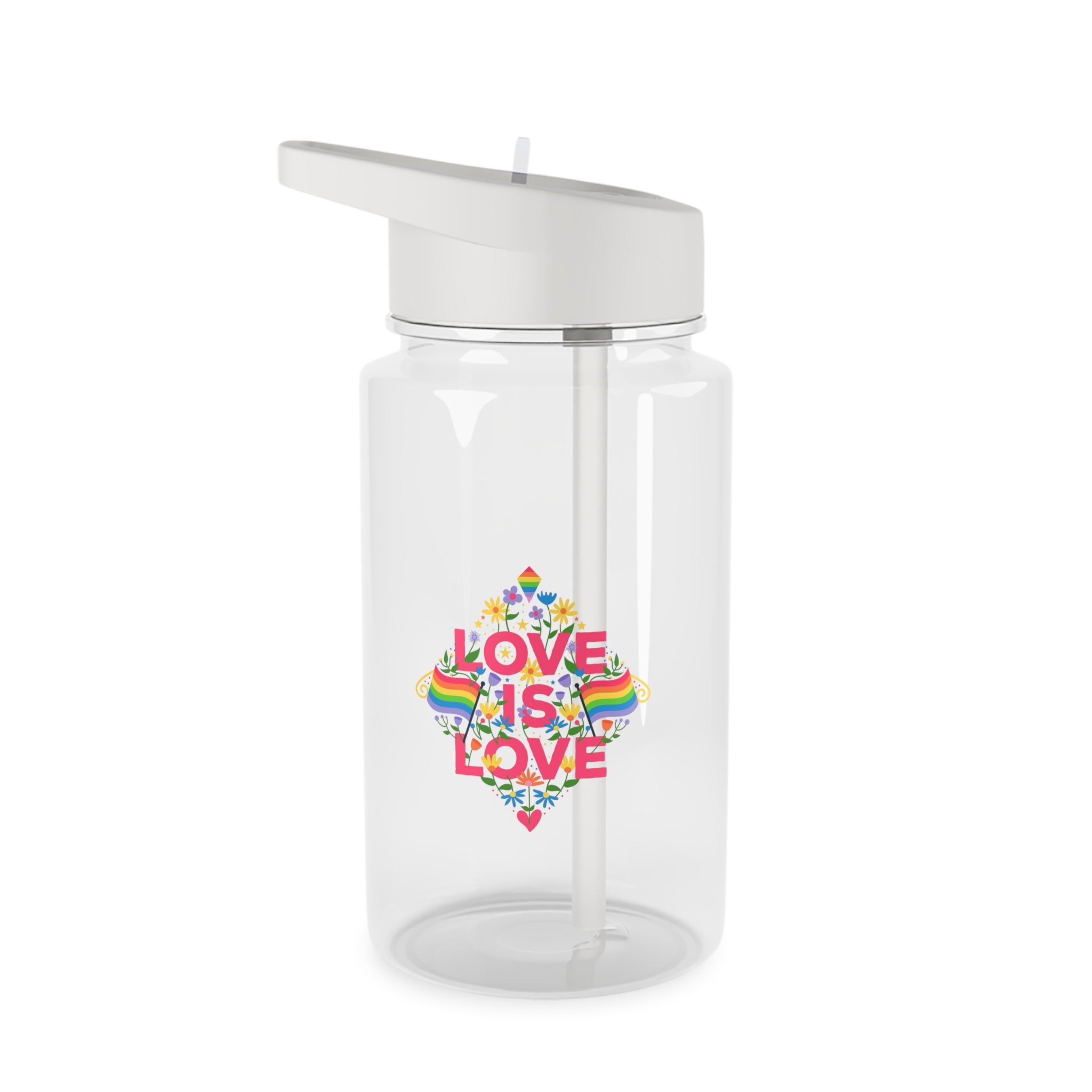 Pride Day Typography Tritan Water Bottle