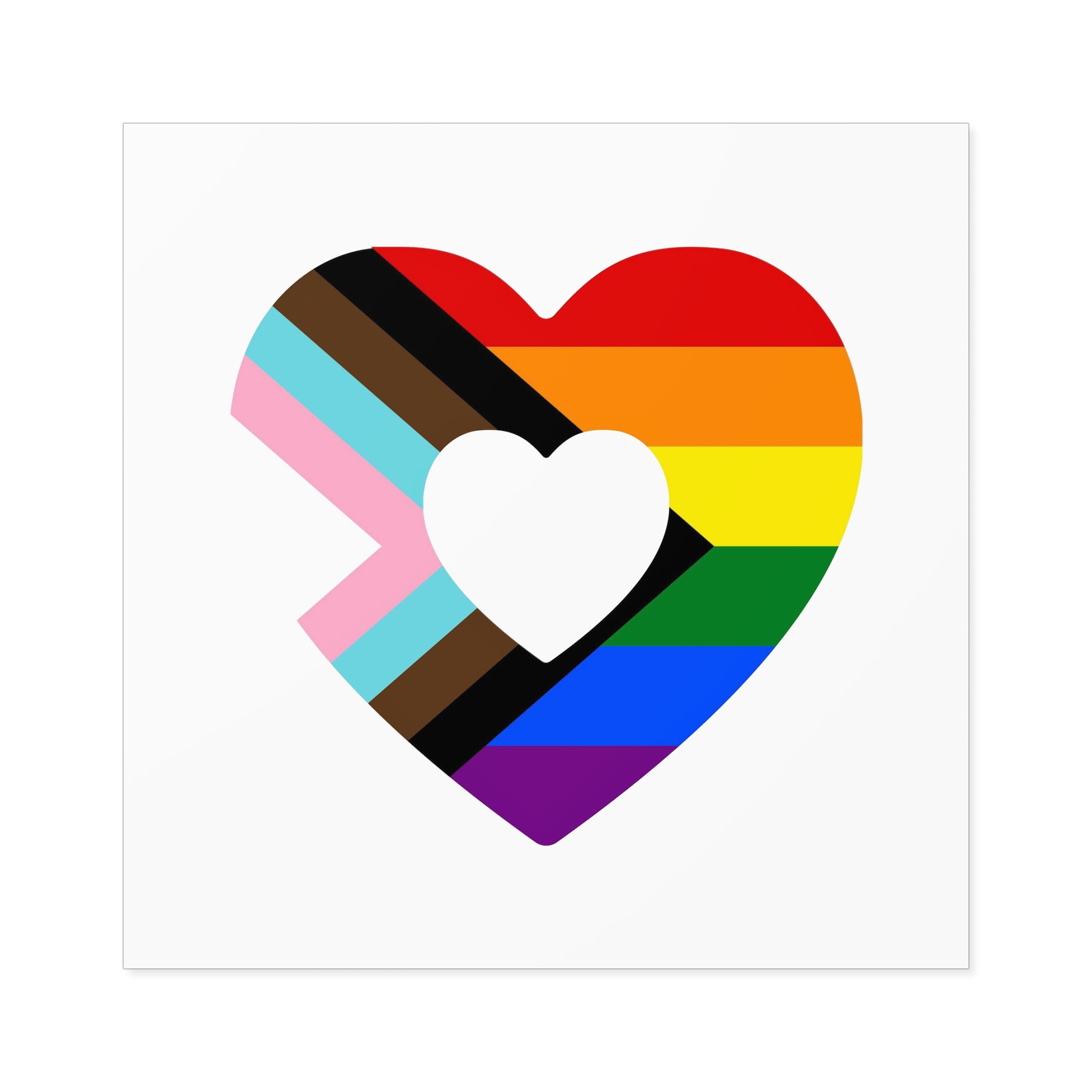 Progress Pride Flag Progress Pride Rainbow Flags Lgbtq Flag Laminate Stickers Square - Image 57