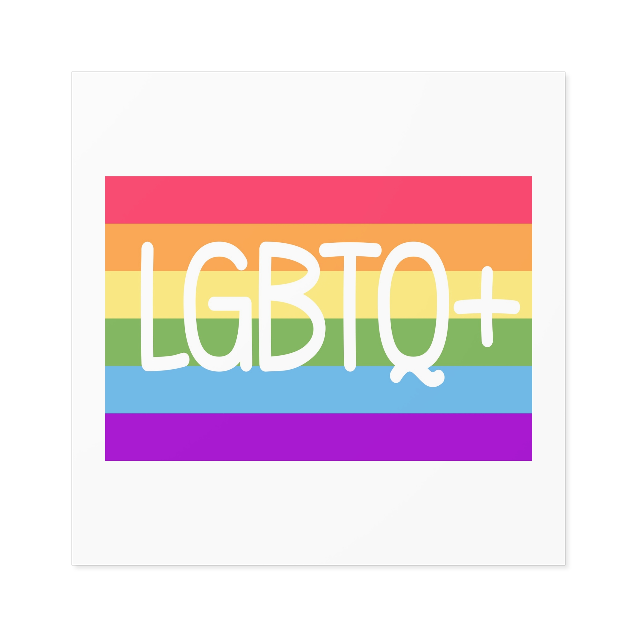 Pride Concept Background Lgbtq Pride Laminate Stickers Square - Image 49