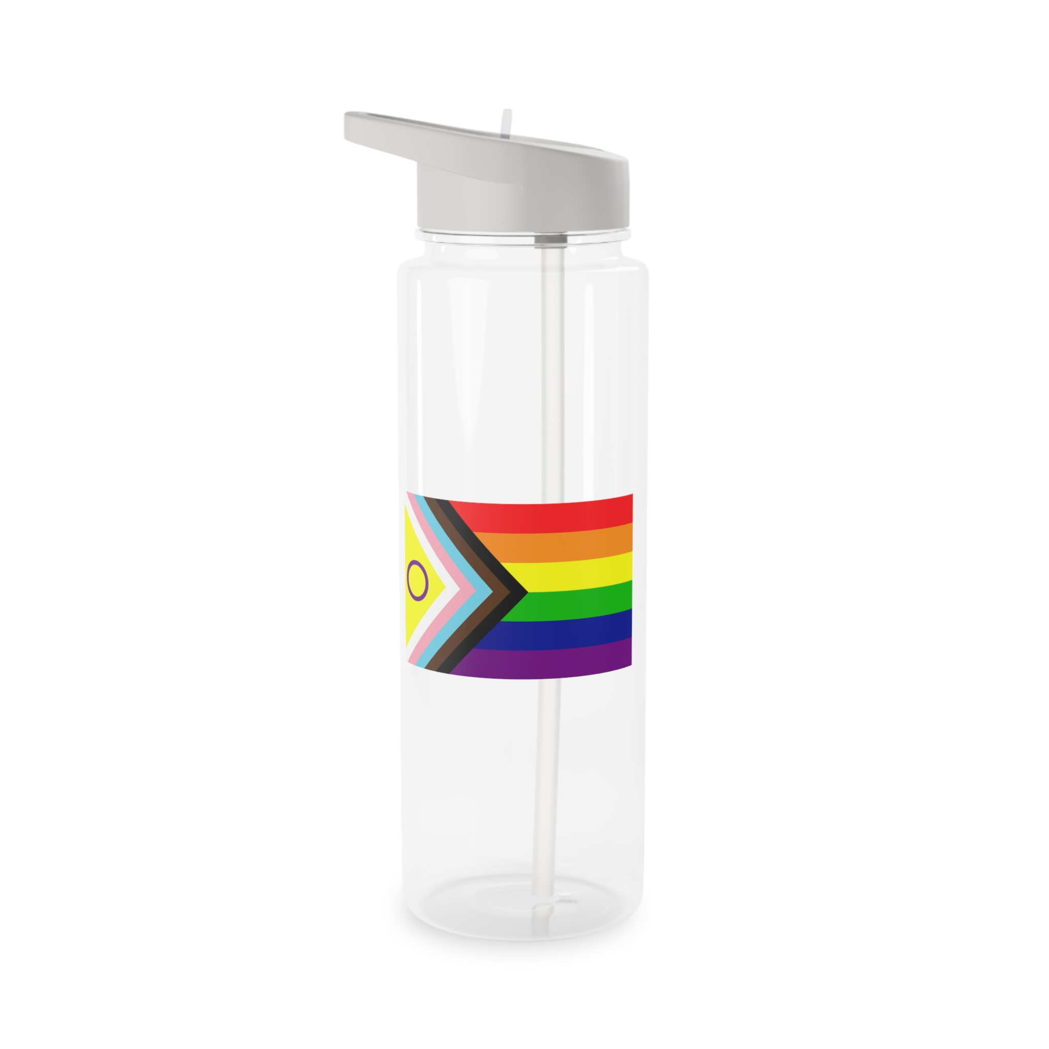 Lgbtq Pride Flag New Lgbtq Pride Flag Vector Updated Intersex Inclusive Progress Pride Flag Tritan Water Bottle - Image 5