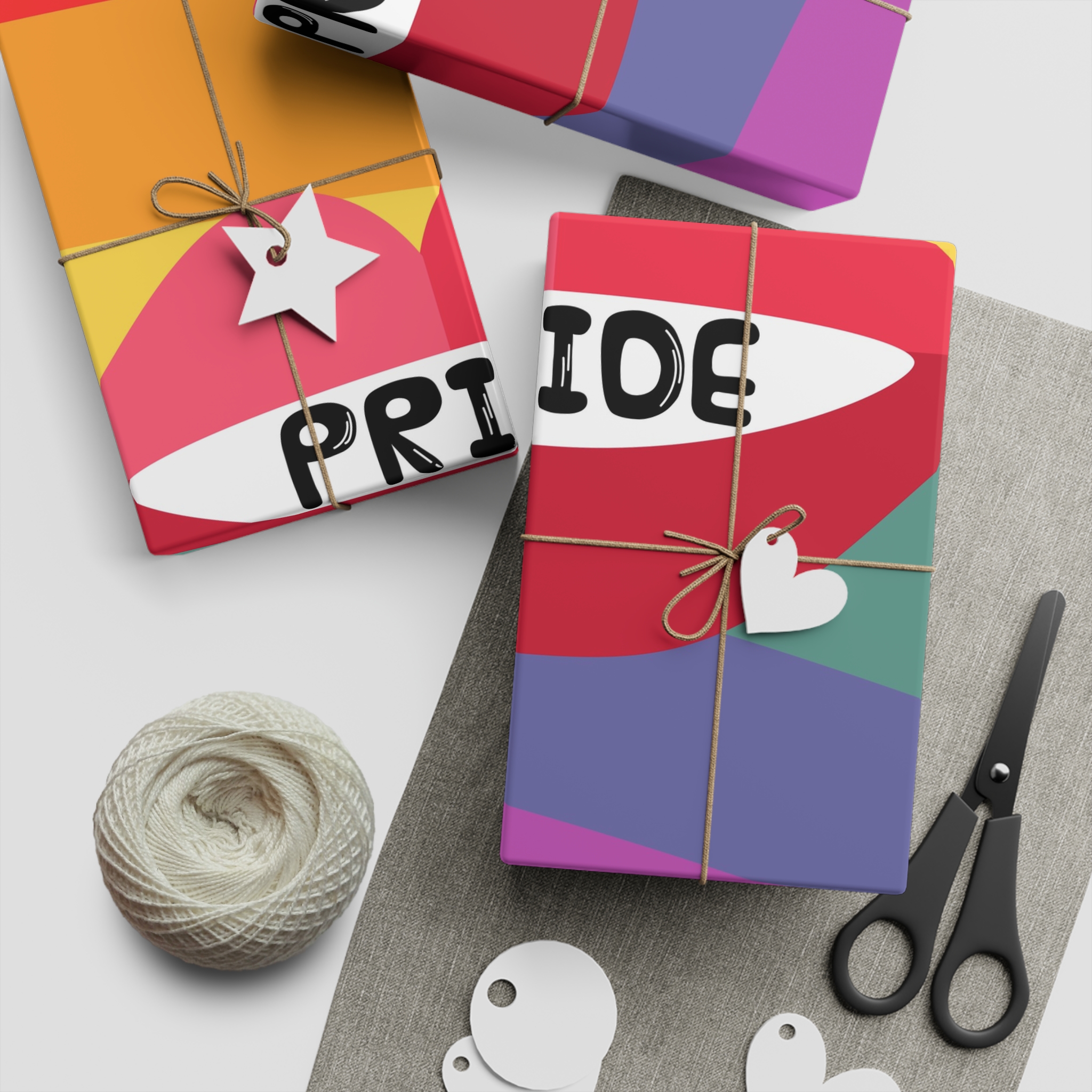 Lesbian Pride Design 4C2A60 Gift Wrapping Paper Sheets 1pc - Image 2