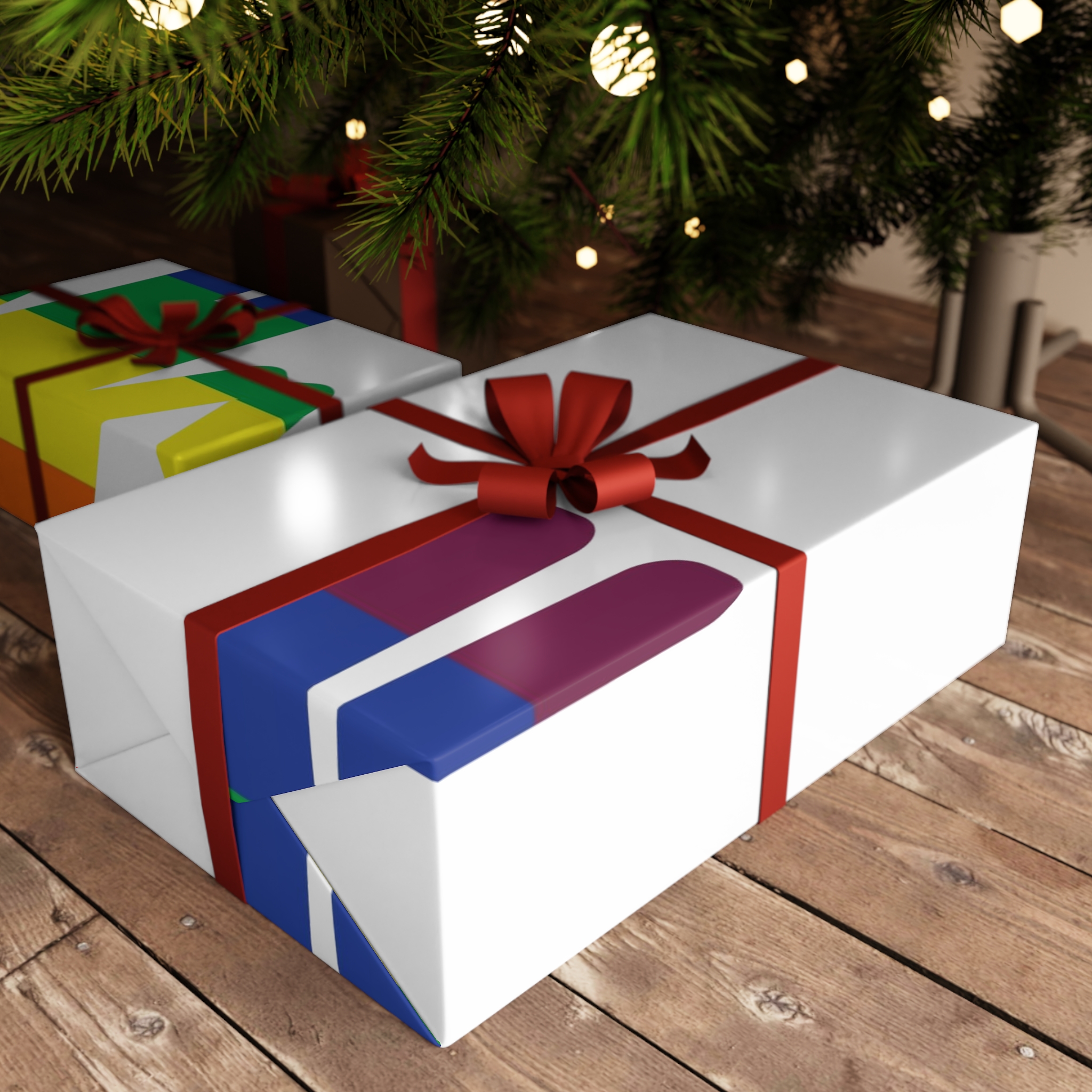 Gay Couple Holding Hands With Rainbow Color Background Vector Gift Wrapping Paper Sheets 1pc - Image 6