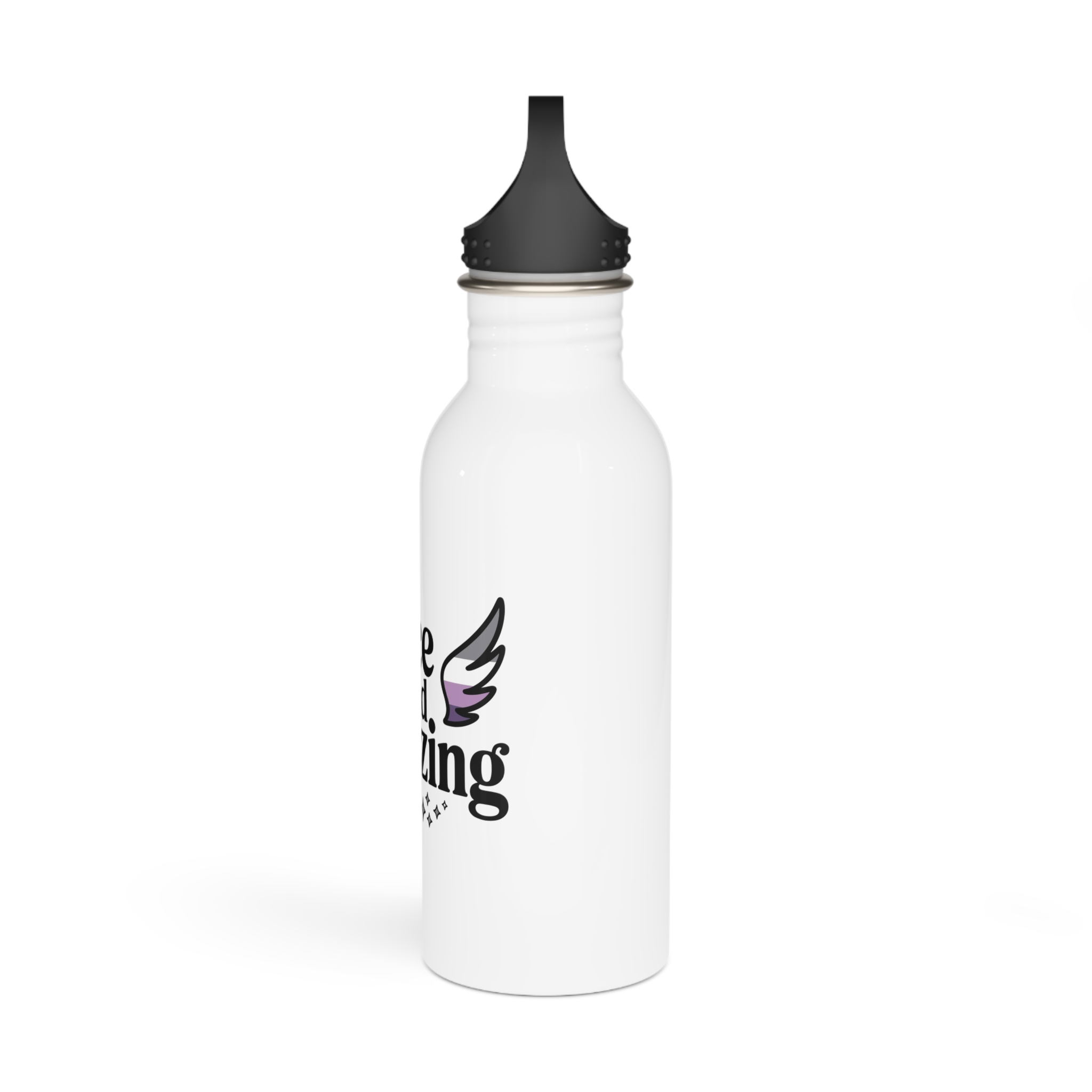 Ace Amazing T Shirt Design Isolated White Background 2 Stainless Steel Water Bottle - Image 4