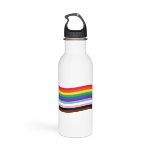 Vector Flat New Lgbtq Flag Stainless Steel Water Bottle