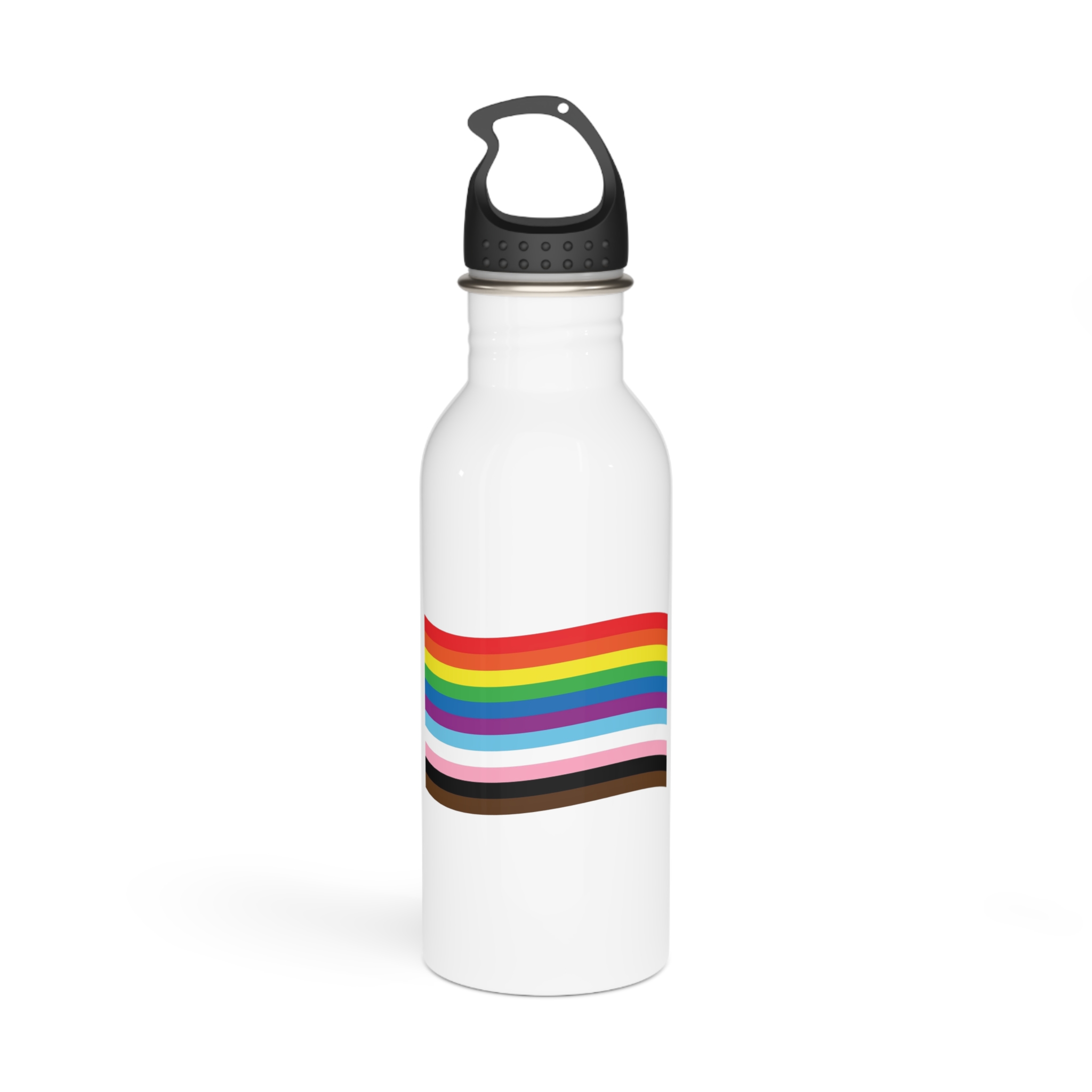 Vector Flat New Lgbtq Flag Stainless Steel Water Bottle