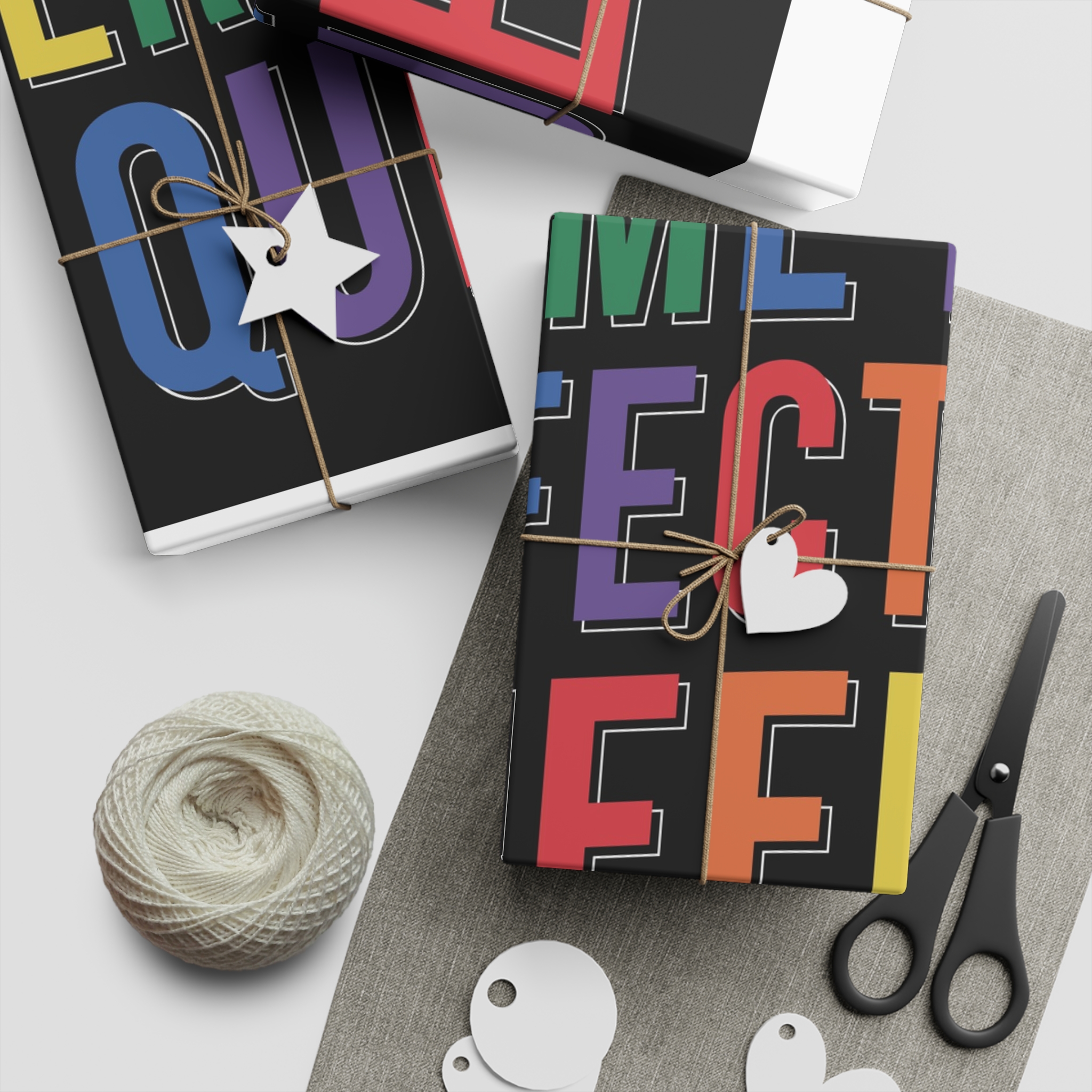 Pride Lgbtq Gay Typography Vector Tshirt Design(9) Gift Wrapping Paper Sheets 1pc - Image 5