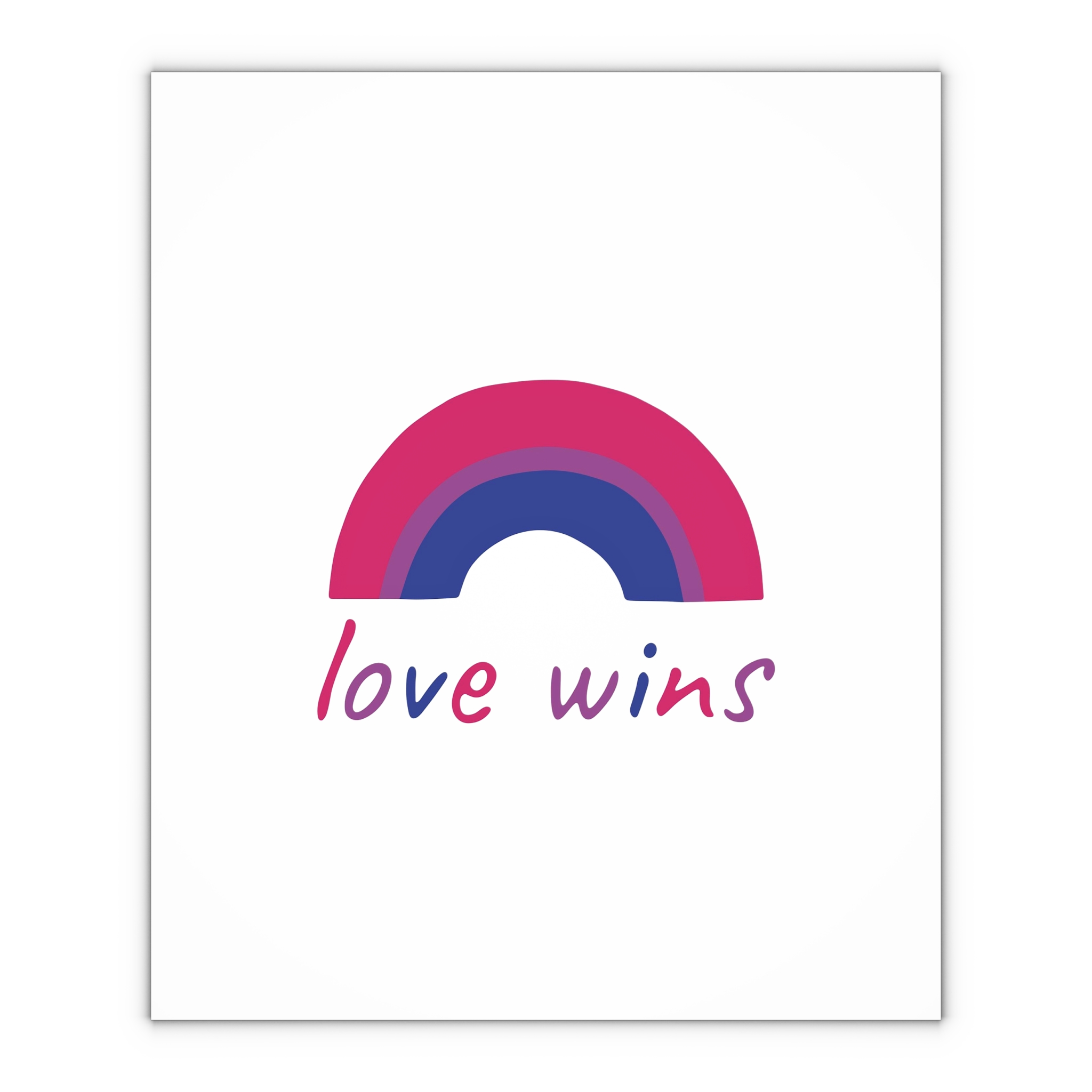 Colorful Rainbow Shape Bisexual Pride Flag Happy Pride Day Lgbtqia Community Pride Month Vector Hand Drawn Doodle Posters Stickers Logo Cards Gift Wrapping Paper Sheets 1pc - Image 4
