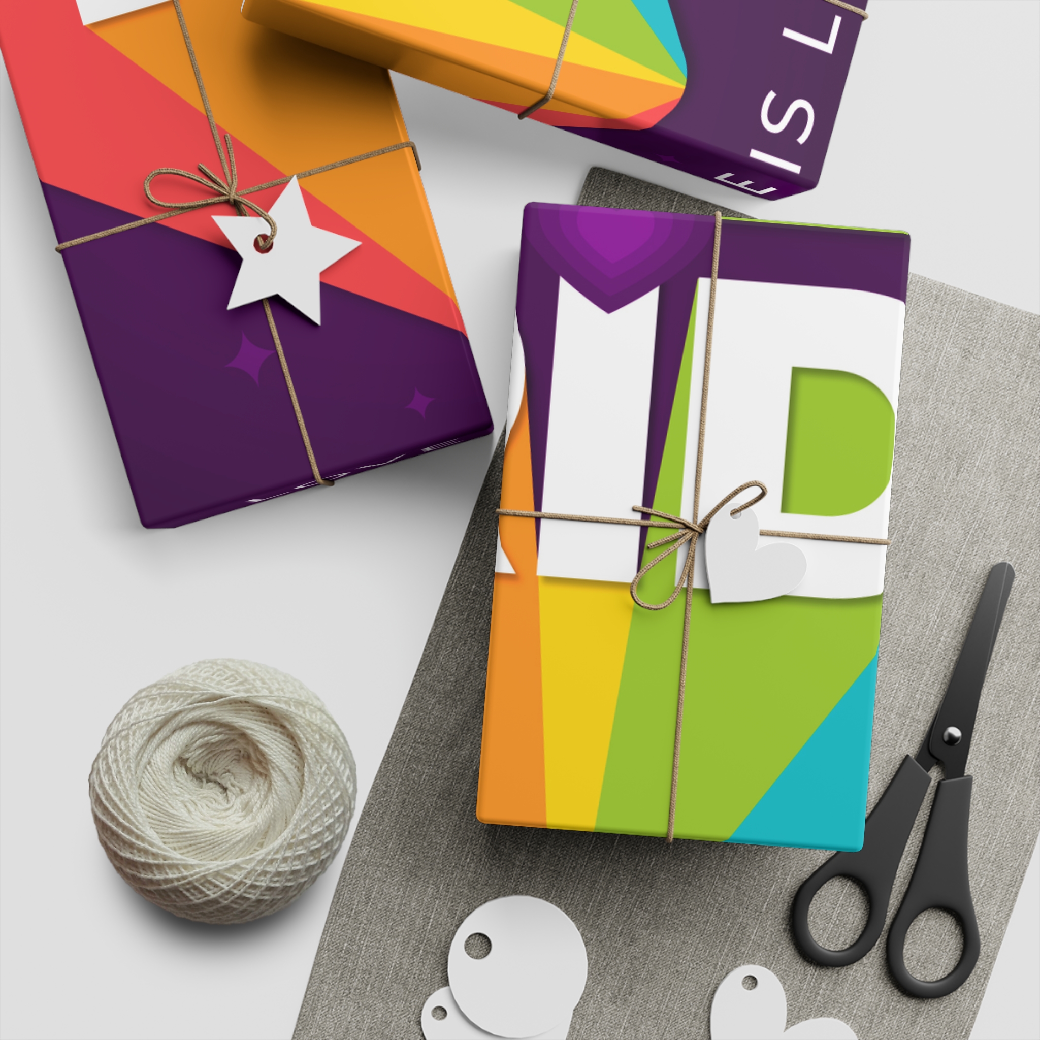 Colorful Pride Day Concept Gift Wrapping Paper Sheets 1pc - Image 5