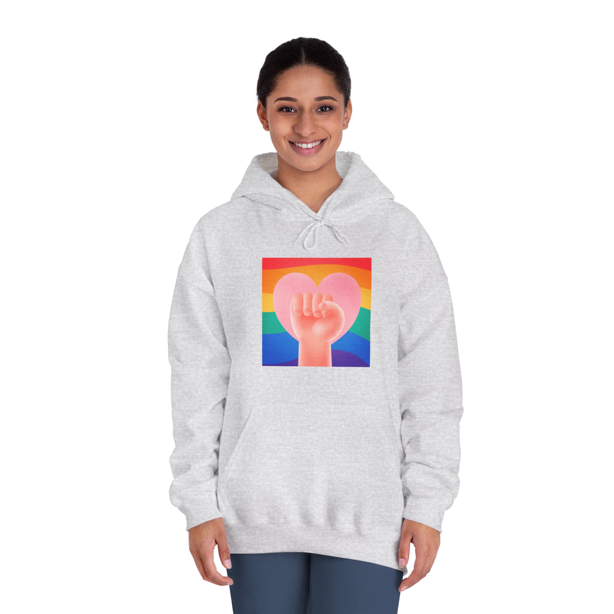 Pride Day Concept 2 Unisex Dryblend Hooded Sweatshirt - Image 8