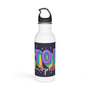 Stop Homophobia Concept Stainless Steel Water Bottle