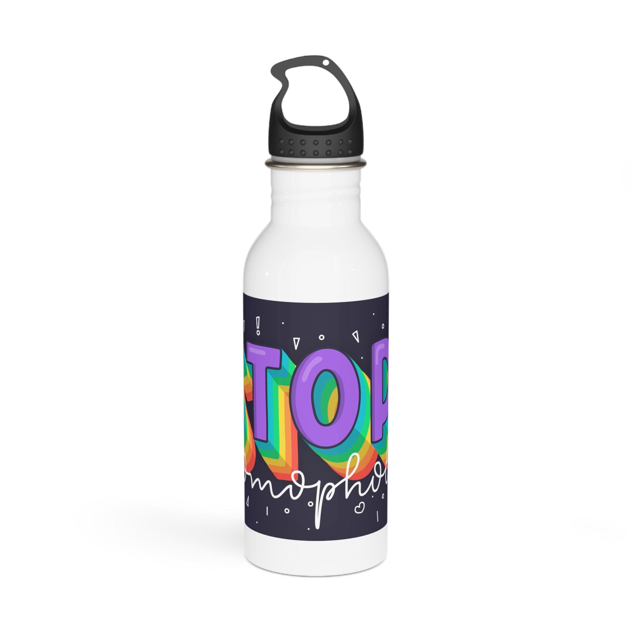 Stop Homophobia Concept Stainless Steel Water Bottle