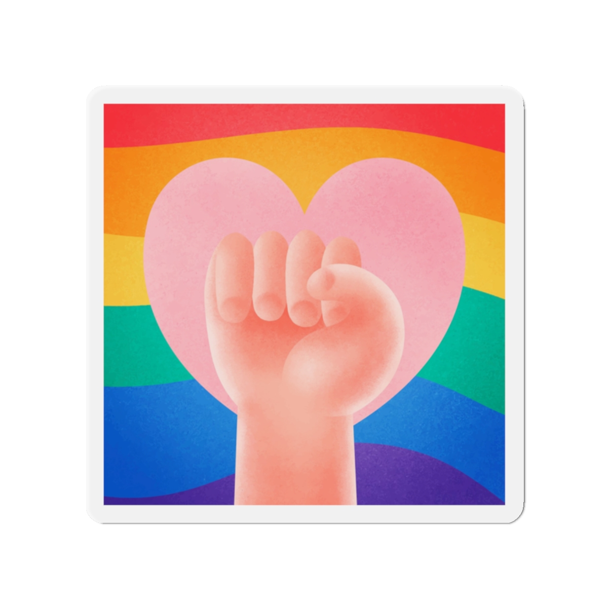 Pride Day Concept 2 Die Cut Magnets