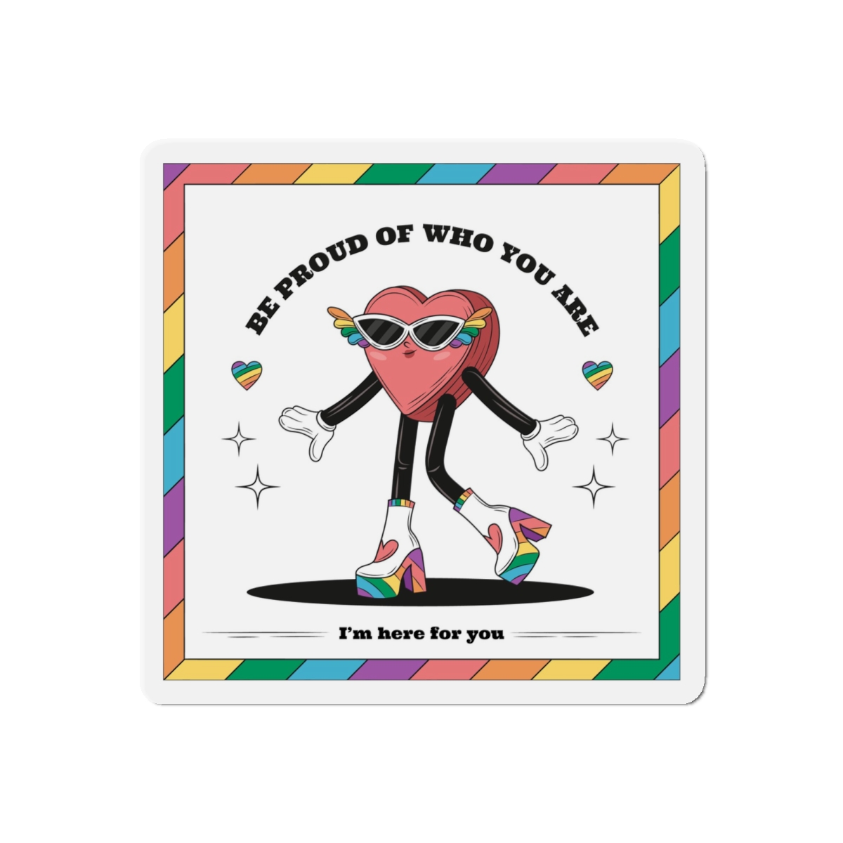 Hand Drawn Illustration Pride Month Celebration(1) Die Cut Magnets - Image 7