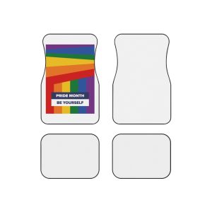 Lgbt Pride Month June Lesbian Gay Bisexual Transgender Lgbtq Flag Rainbow Vector(2)2 Car Mats Set Of 4