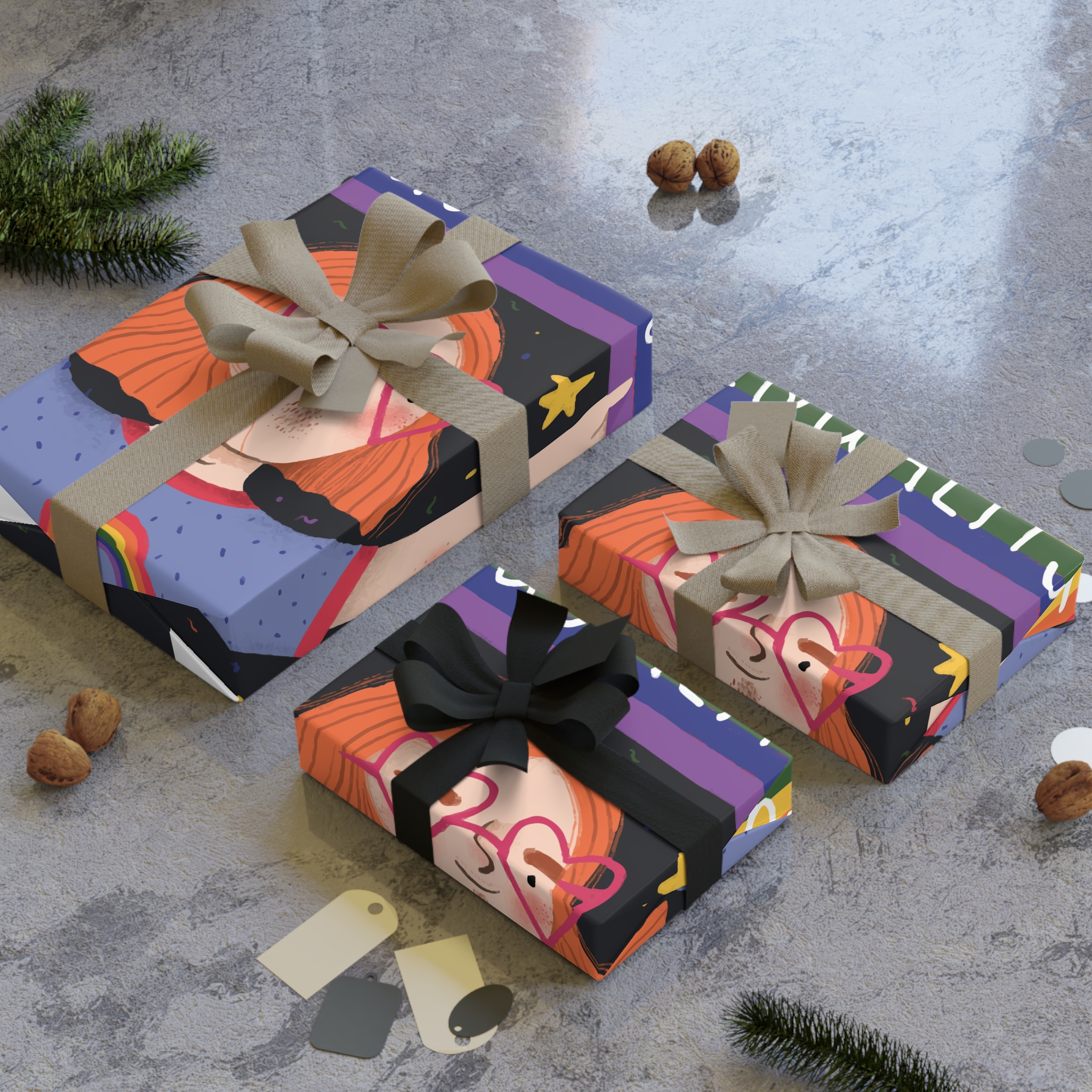 Pride Day Concept Equality Message Gift Wrapping Paper Rolls 1pc - Image 4