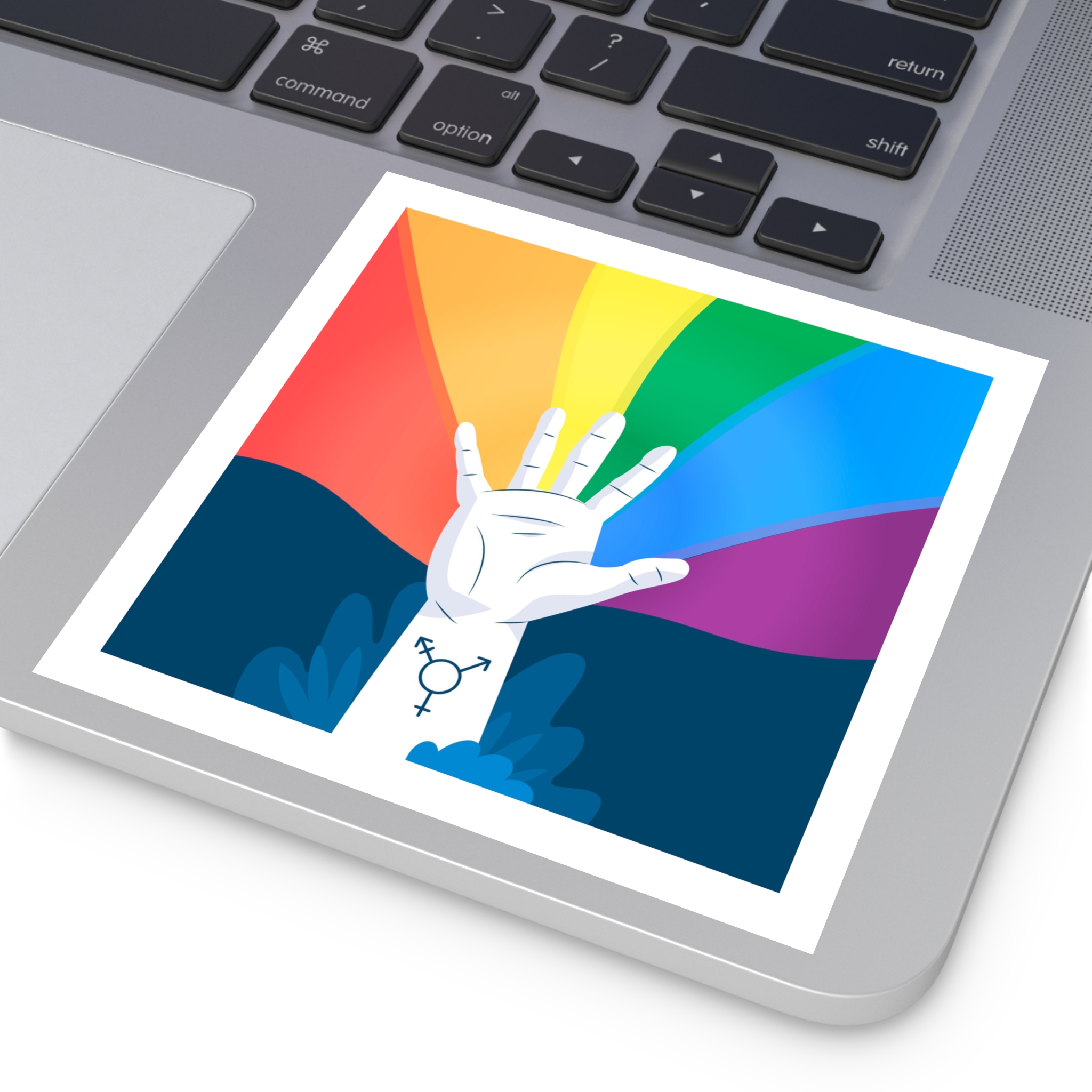 Pride Day Concept Laminate Stickers Square - Image 39