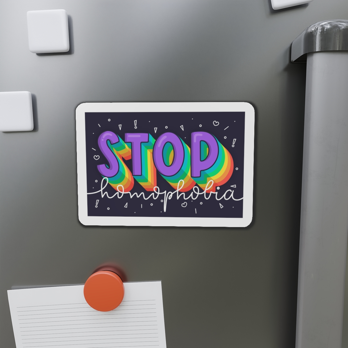 Stop Homophobia Concept Die Cut Magnets - Image 14