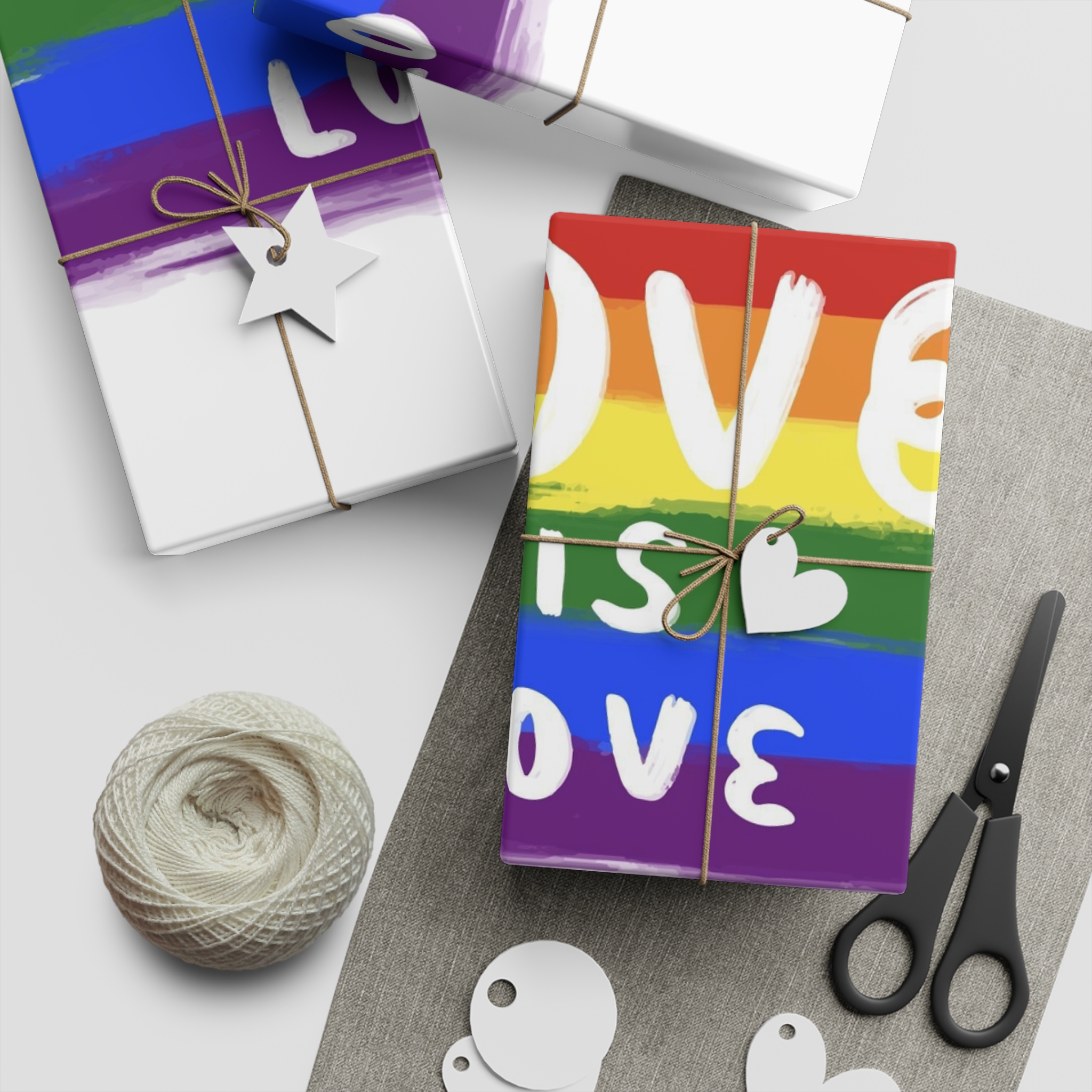 Pride Day Celebration Gift Wrapping Paper Sheets 1pc - Image 5