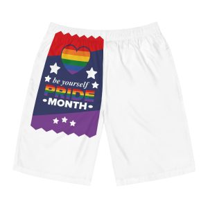 Lgbt Pride Month June Lesbian Gay Bisexual Transgender Love Lgbtq Flag Rainbow Vector Mens Board Shorts Aop