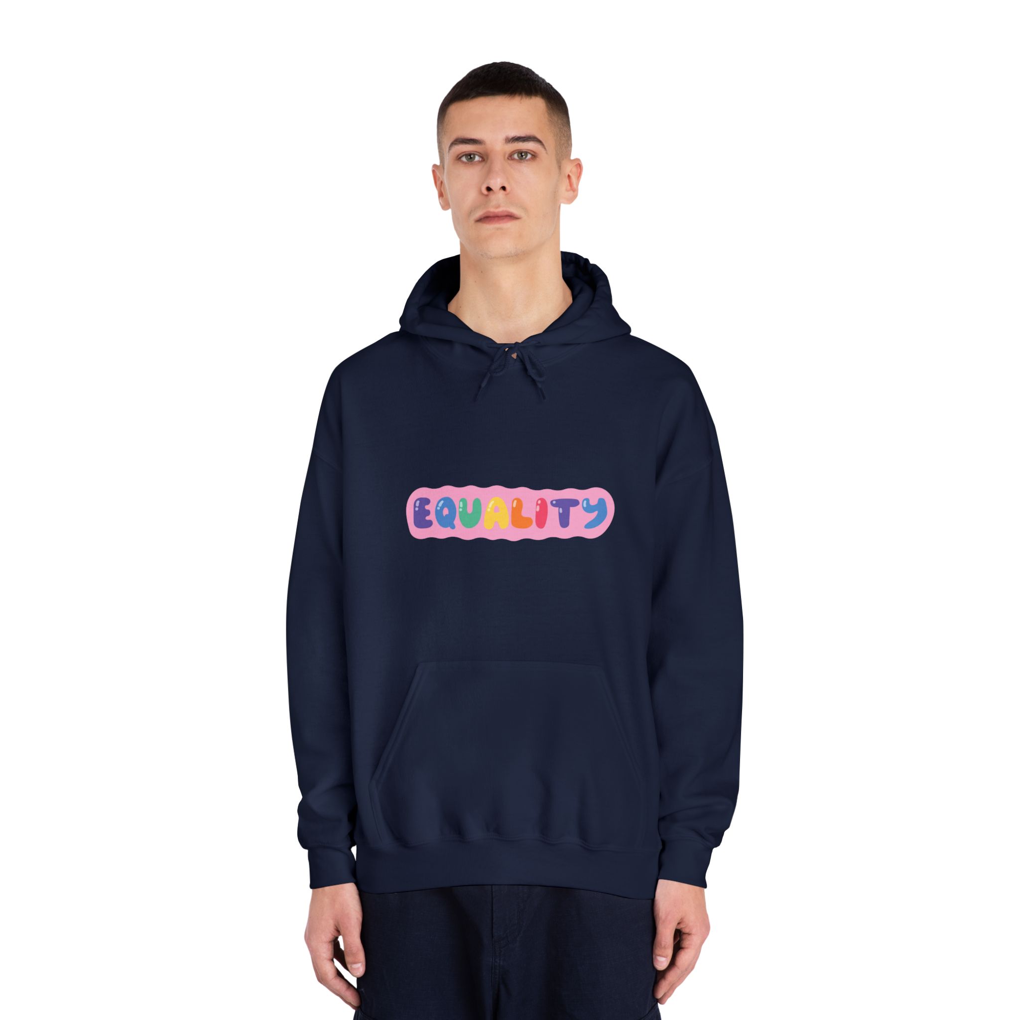 Lgbt Sticker Pack White Background Lgbtq Set Symbol Lgbt Pride Community Rainbow Elements Vector Hand Draw Illustration Hand Drawn Lettering(1) Unisex Dryblend Hooded Sweatshirt - Image 31