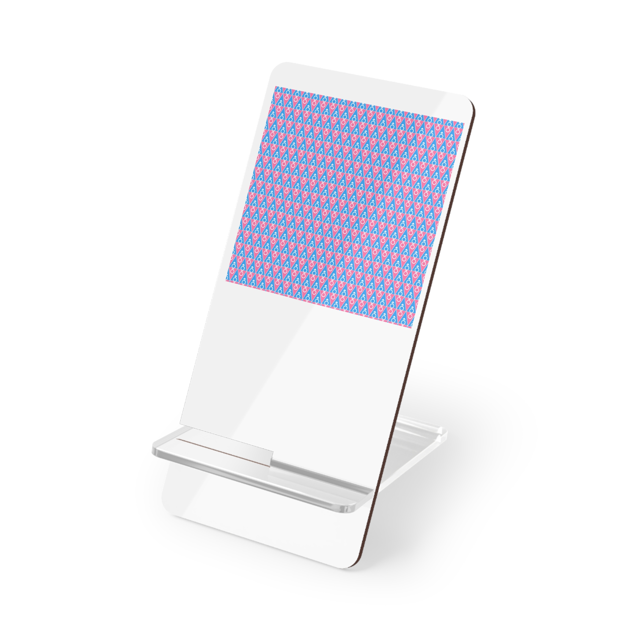 Gender Symbol Pattern Mobile Display Stand For Smartphones