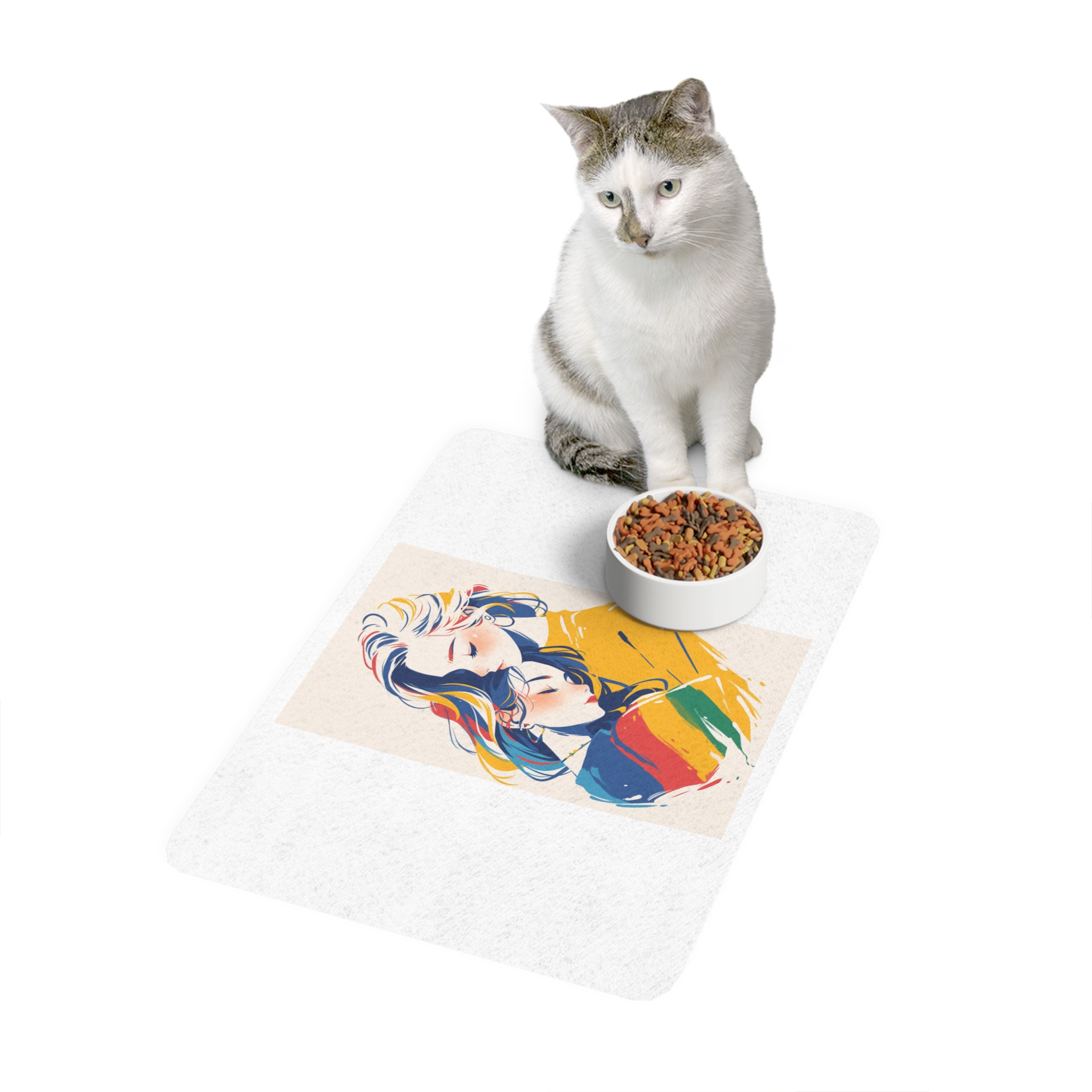 Lesbian Pride Design 1754C4 Pet Food Mat 12x18 - Image 3