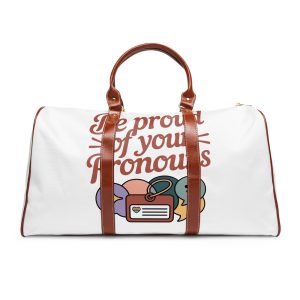 Be Gay Crime T Shirt Design Isolated White Background3 Waterproof Travel Bag