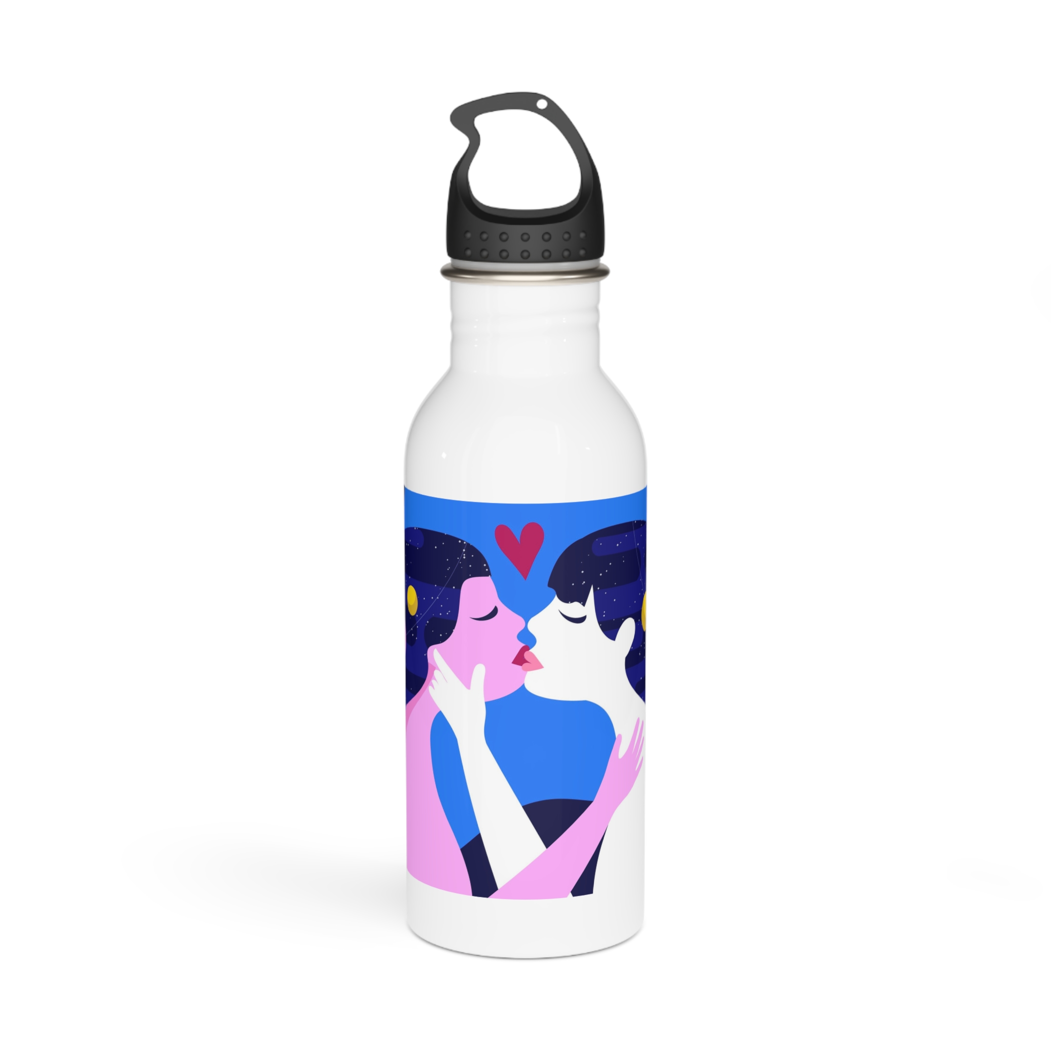 Lesbian Pride Design 4C2A53 Stainless Steel Water Bottle