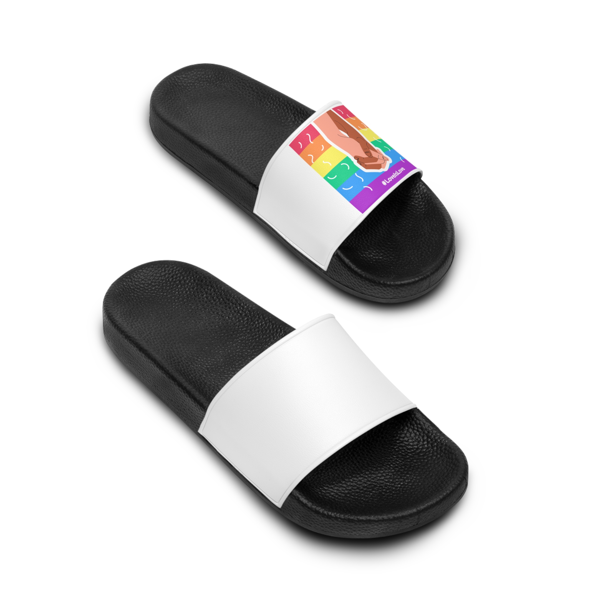 Pride Day Concept(2) Mens Slide Sandals - Image 4
