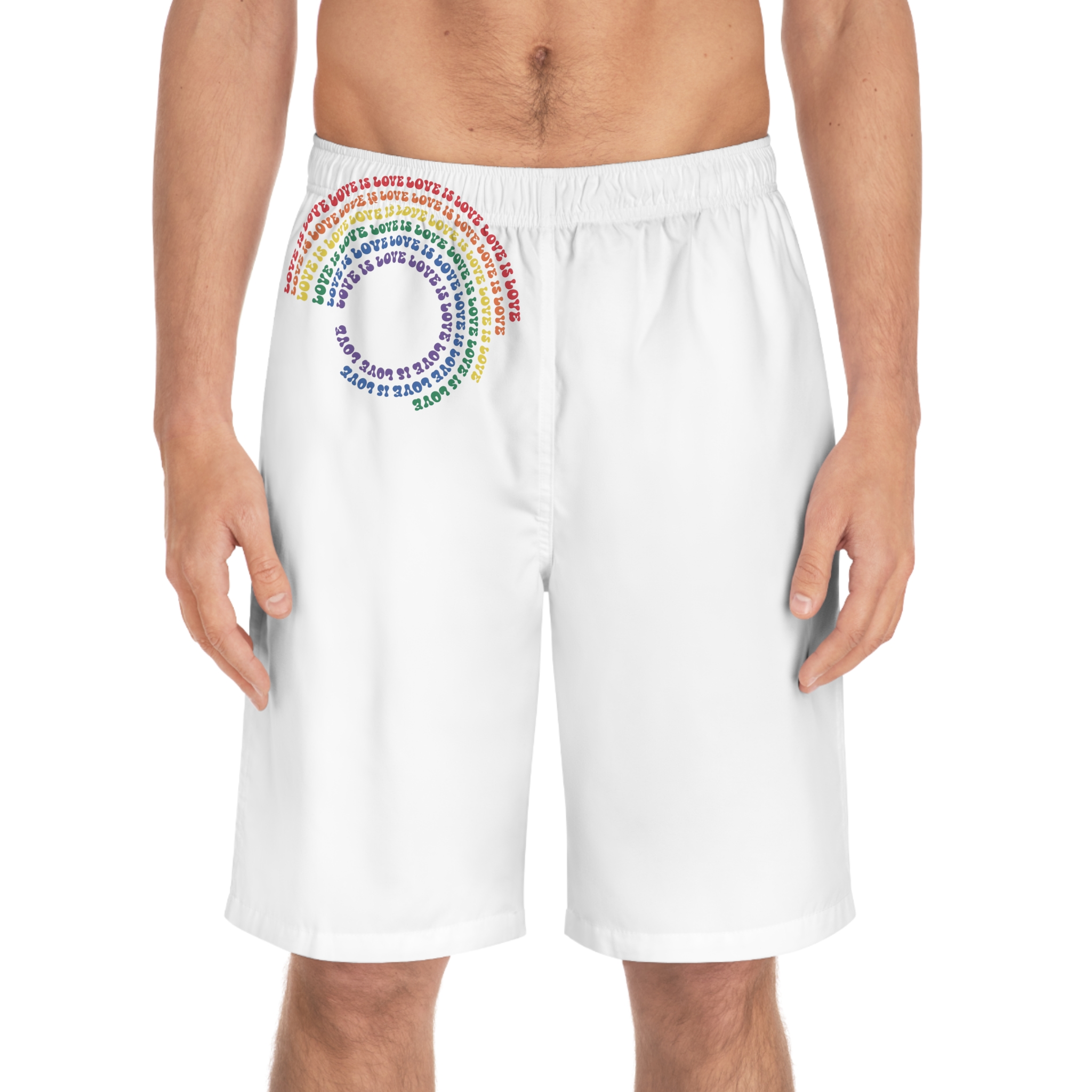 Pride Lgbtq Gay Typography Vector Tshirt Design Mens Board Shorts Aop - Image 3