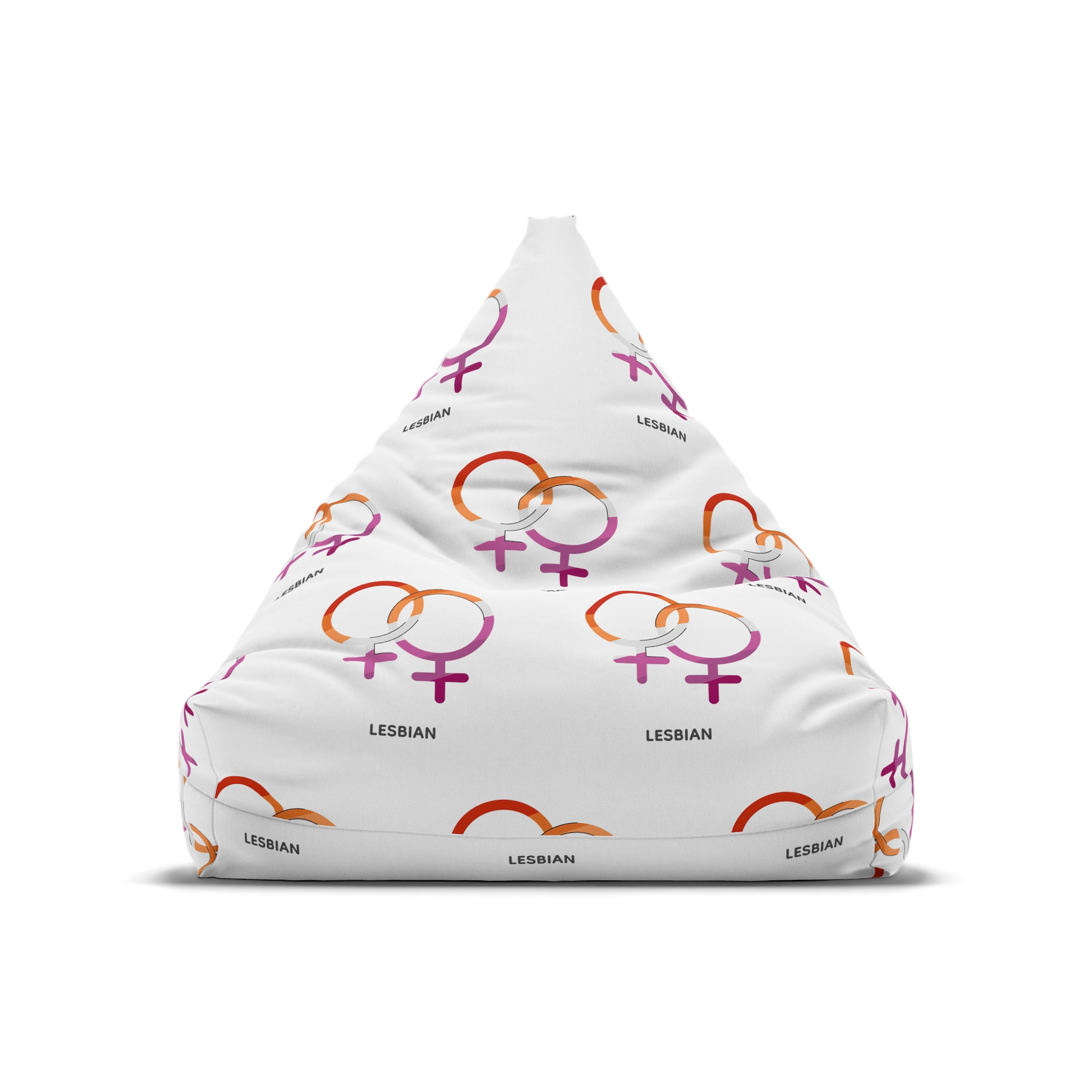Lesbian Orientation Identity Symbol Bean Bag Chair Cover - Image 5