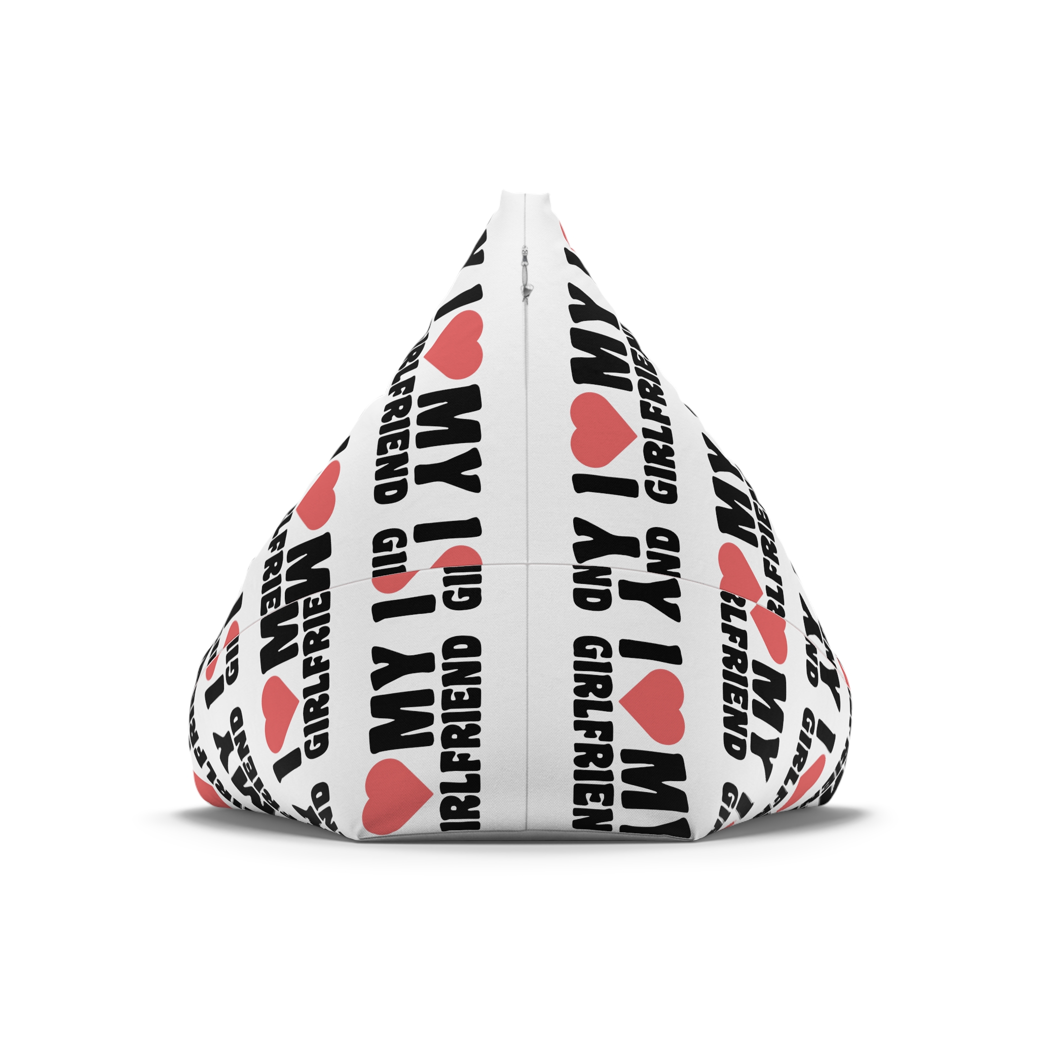I Love My Girlfriend Iheart My Girlfriend (1) Bean Bag Chair Cover - Image 6
