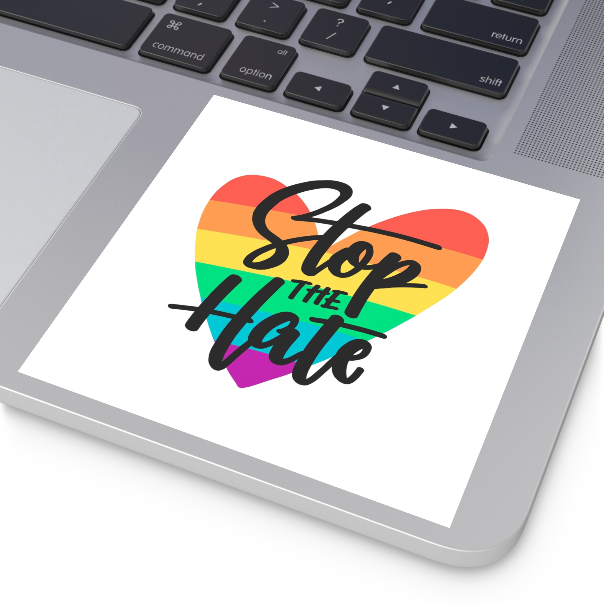 Pride Day Lettering Concept(1) Laminate Stickers Square - Image 35