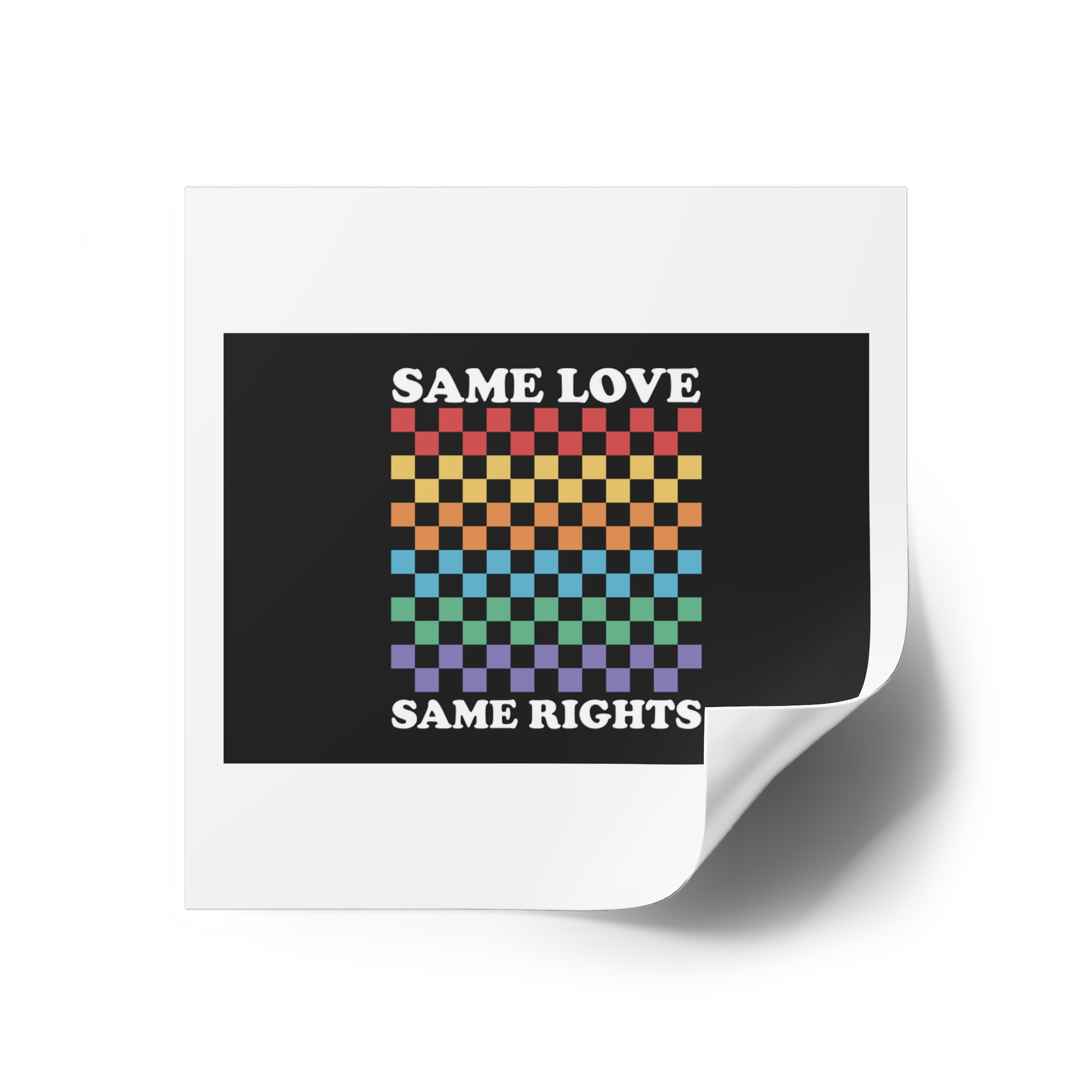 Pride Lgbt Gay Typography T Shirt Design Laminate Stickers Square - Image 18