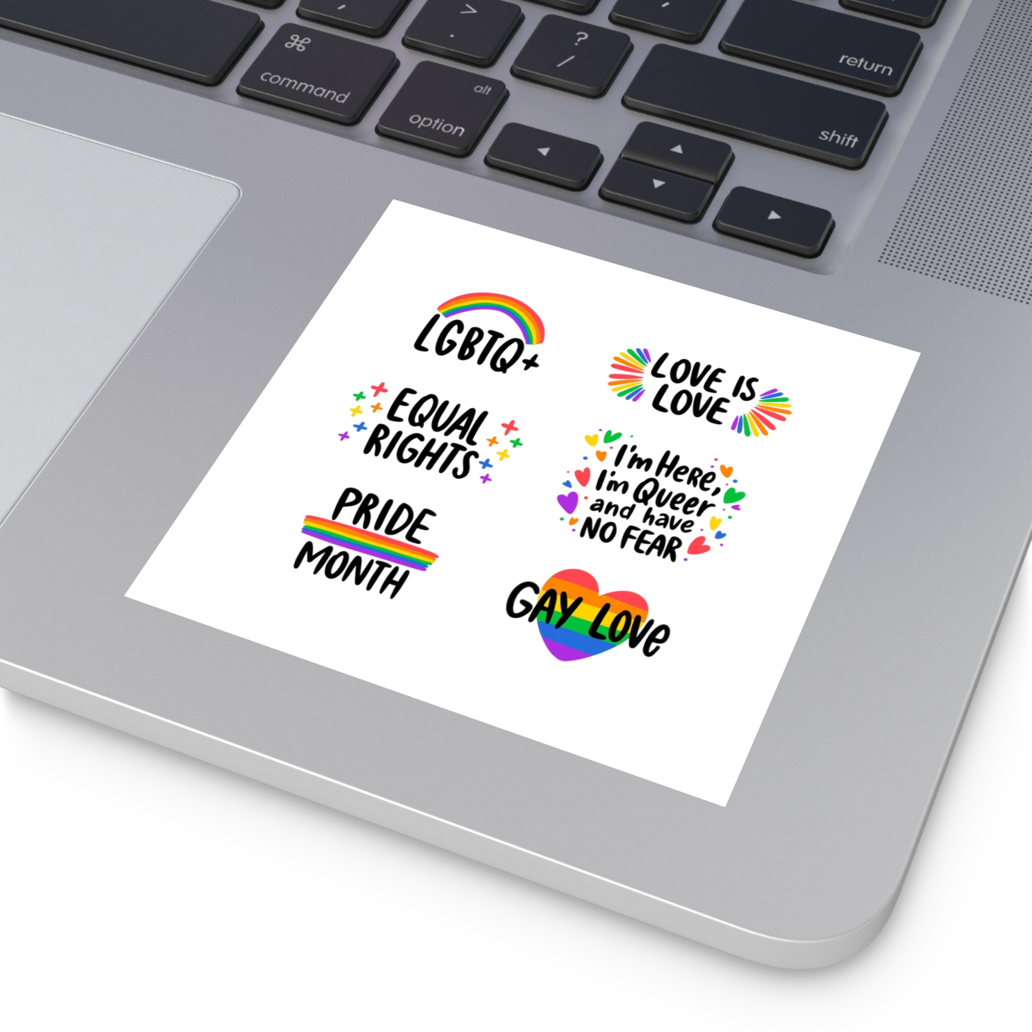 Labels Design Pride Day Event (1) Laminate Stickers Square - Image 31